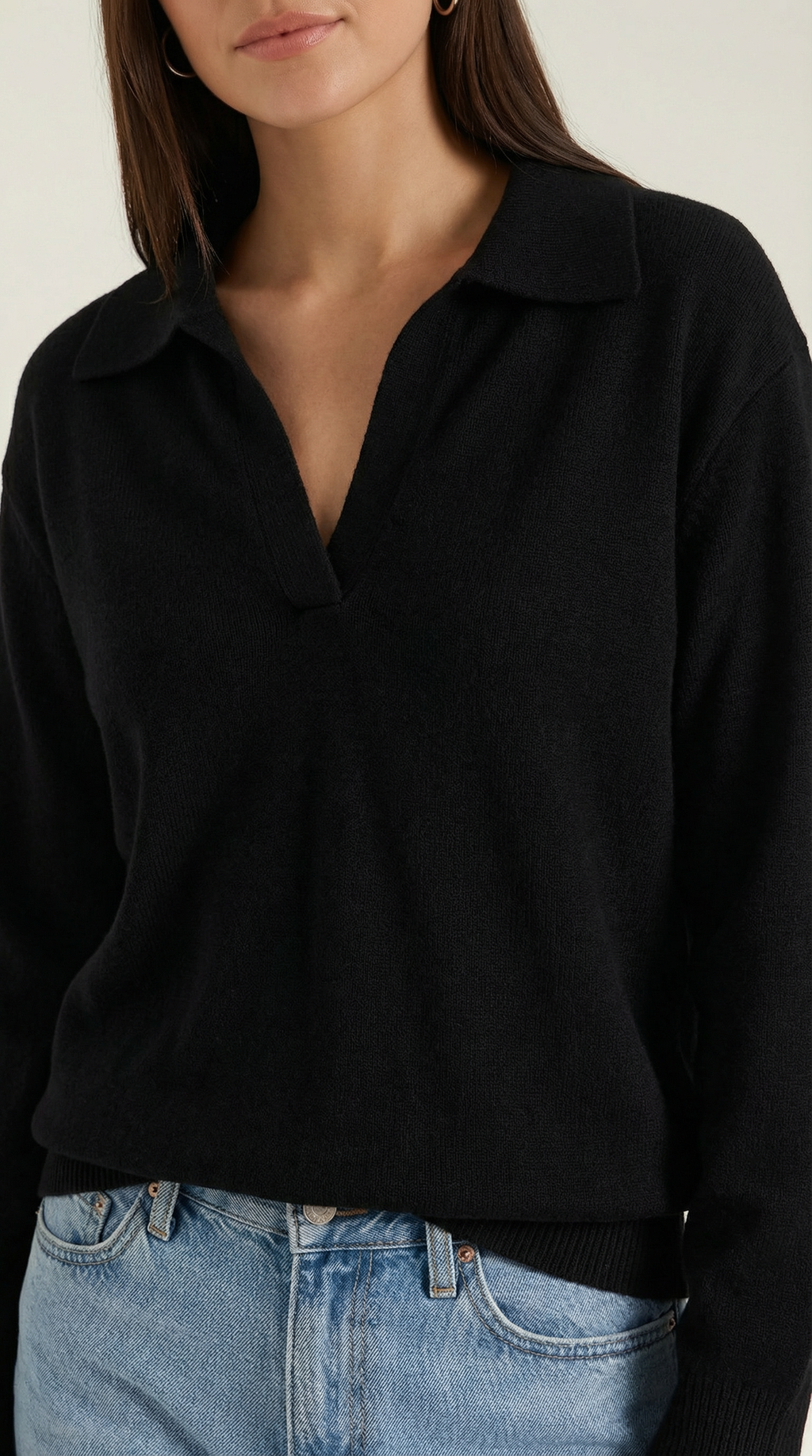 Polo Casual 'Margaret' con Escote en V