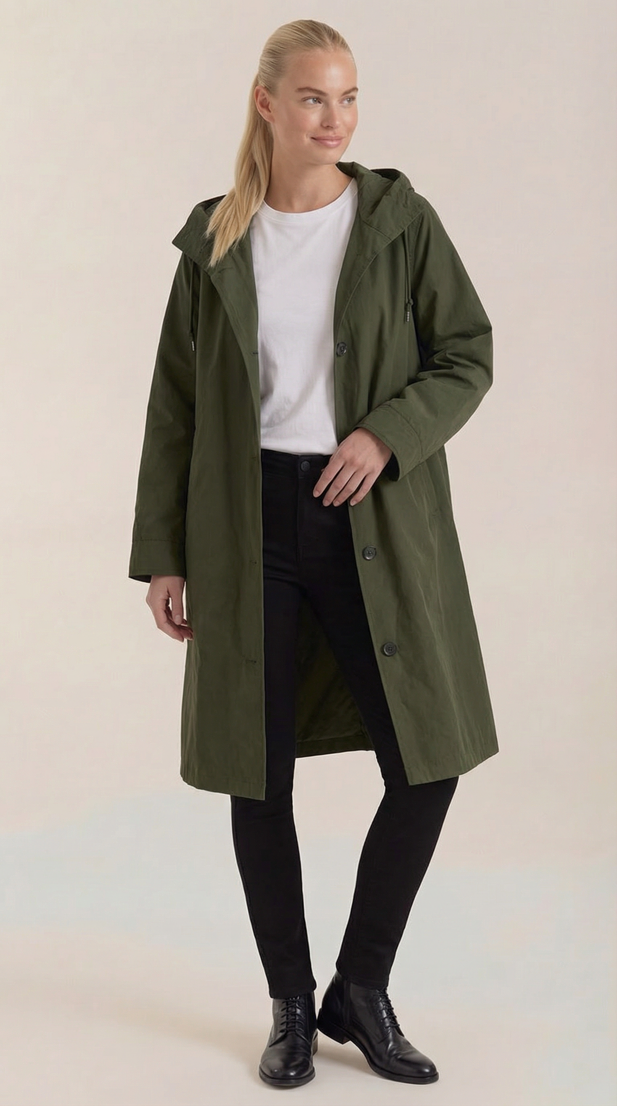 Chaqueta impermeable Margie con capucha
