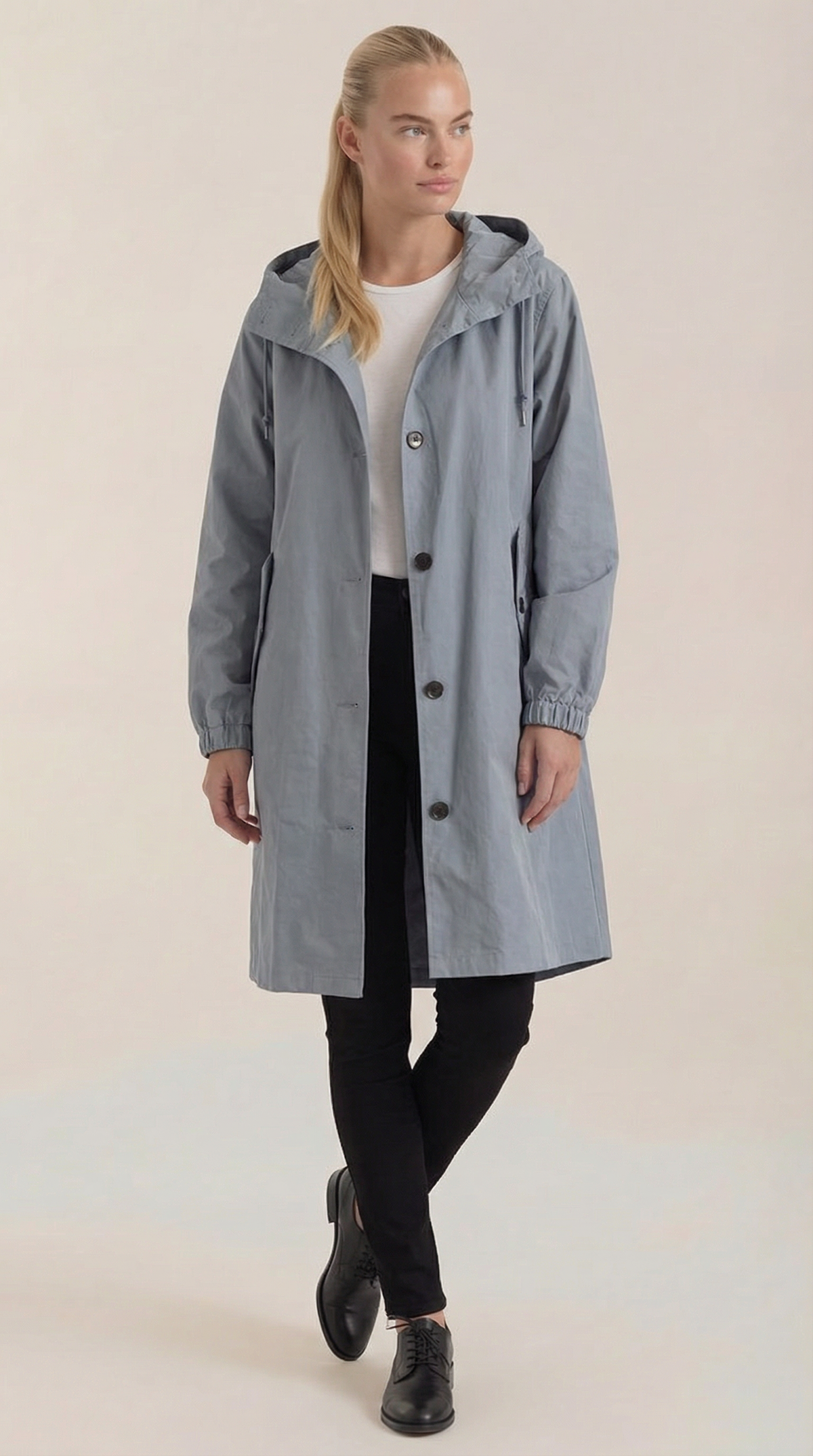 Chaqueta impermeable Margie con capucha