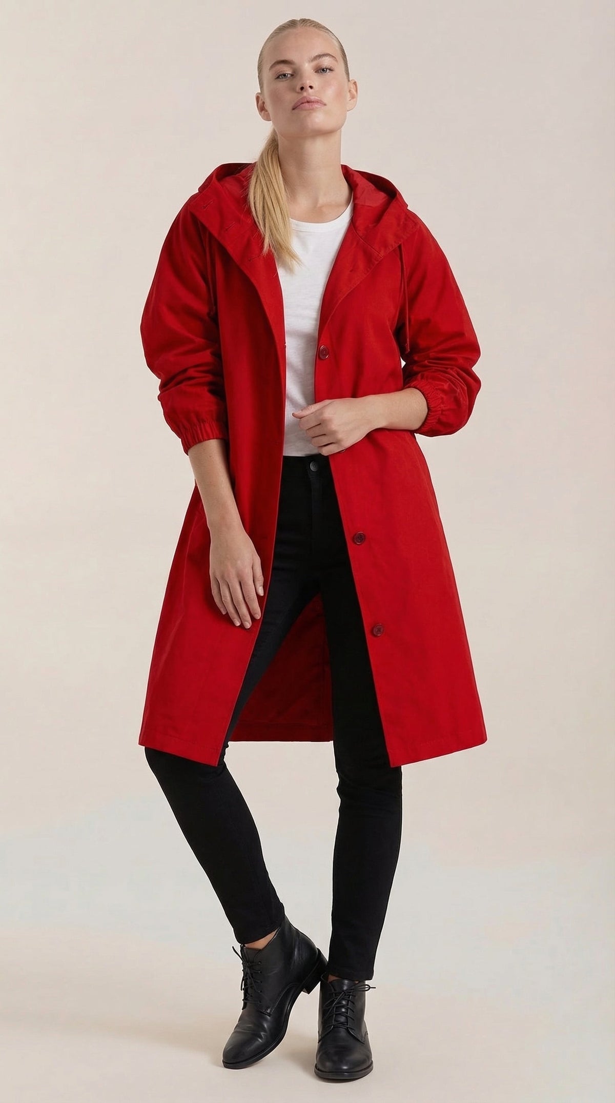 Chaqueta impermeable Margie con capucha