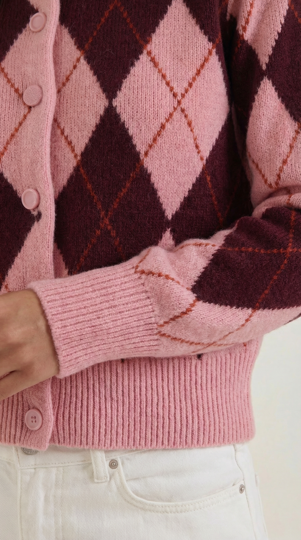 Melody Cardigan de Punto de Manga Larga