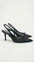 Zapatos de tacón con tira trasera y malla Michelle