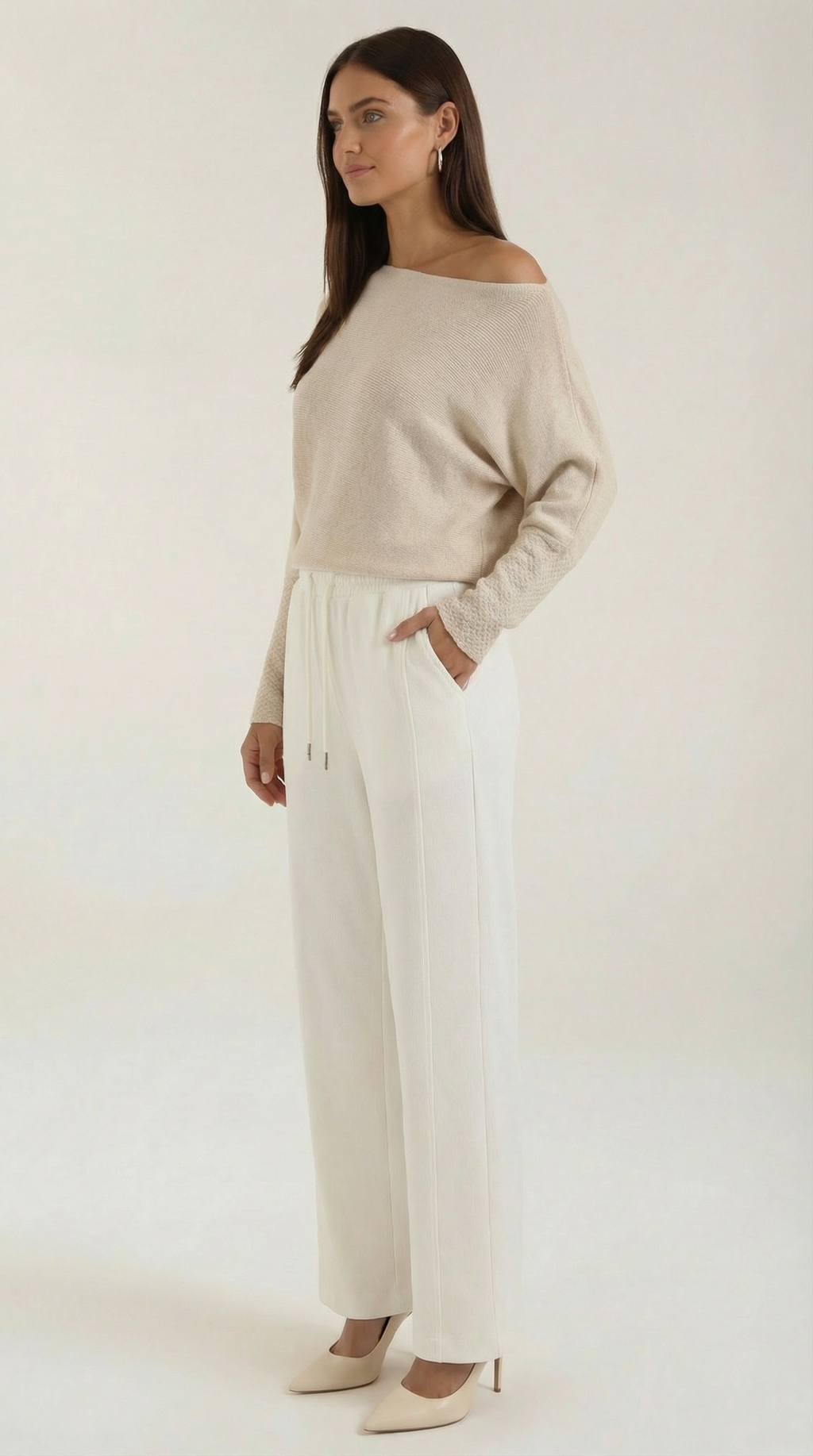 Suéter Mildred de Punto Off-Shoulder