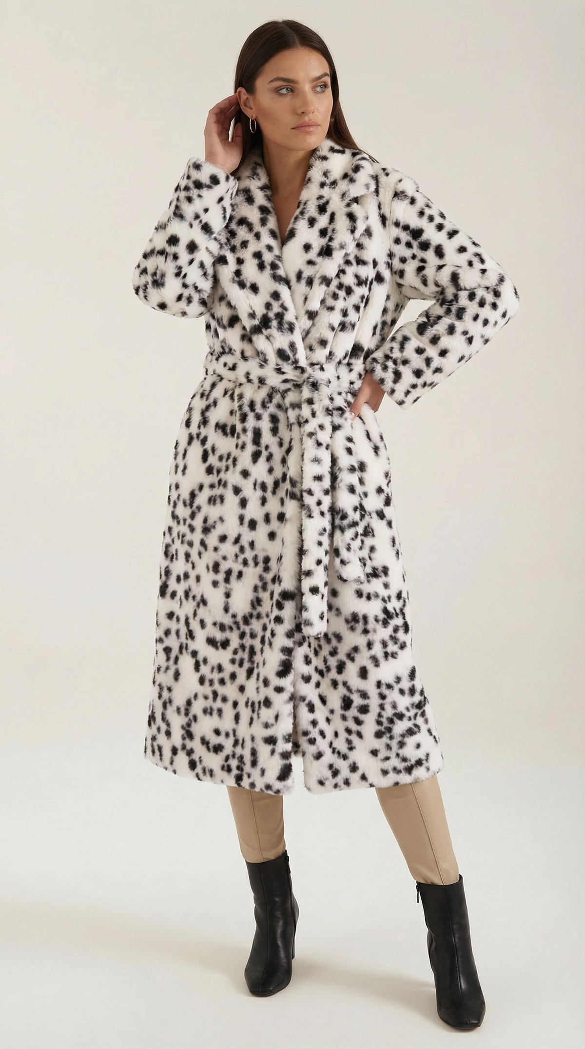 Morgana Lange Chaqueta de Cuero Sintético