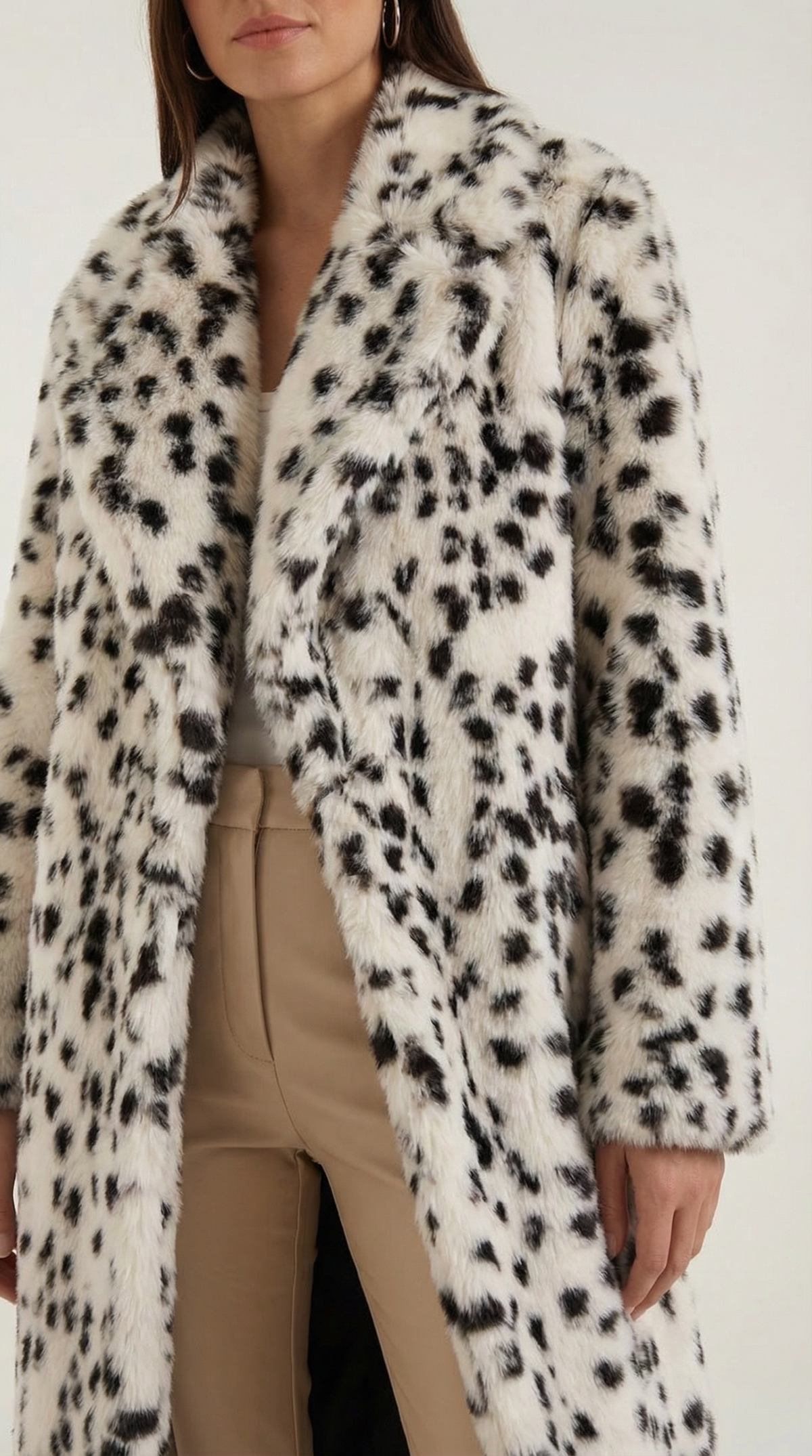 Morgana Lange Chaqueta de Cuero Sintético