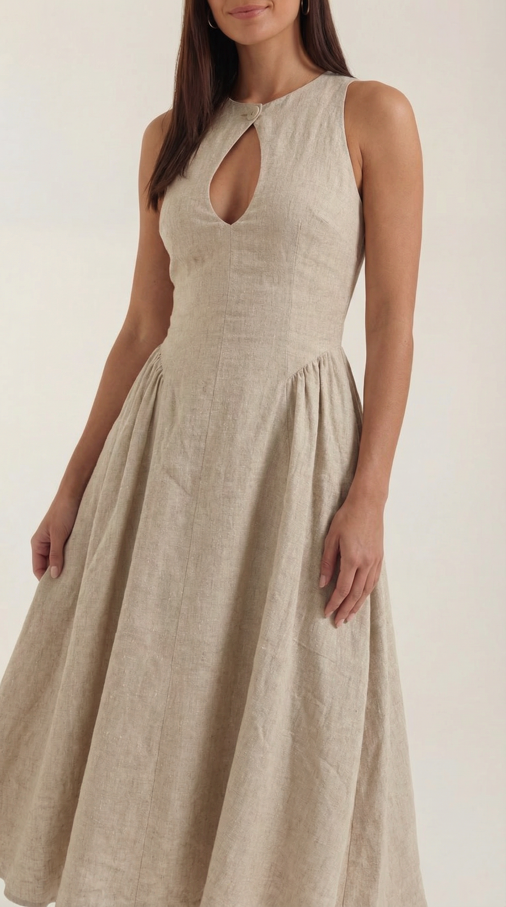 Vestido Midi Nancy con Detalles Cut-out