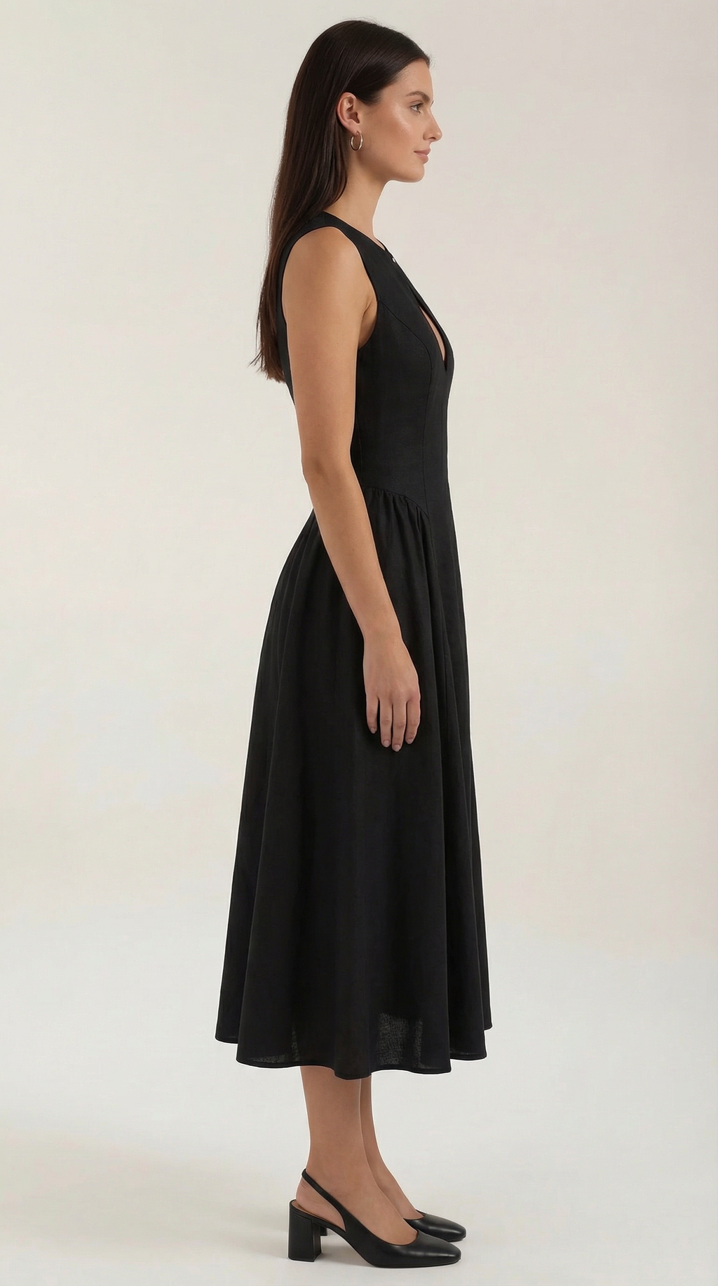 Vestido Midi Nancy con Detalles Cut-out