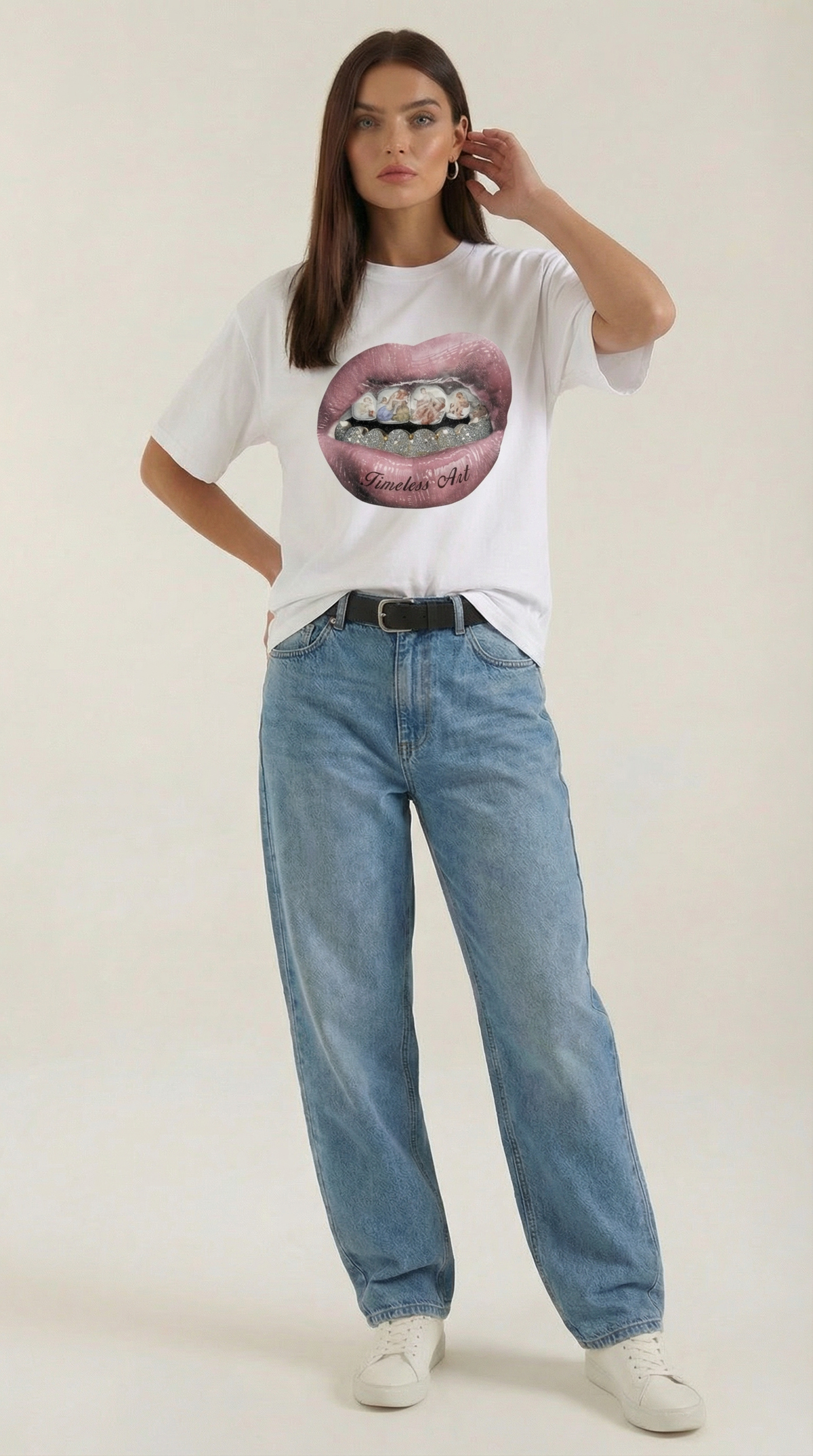 Camiseta Oversize 'Natalia' con Diseño Gráfico