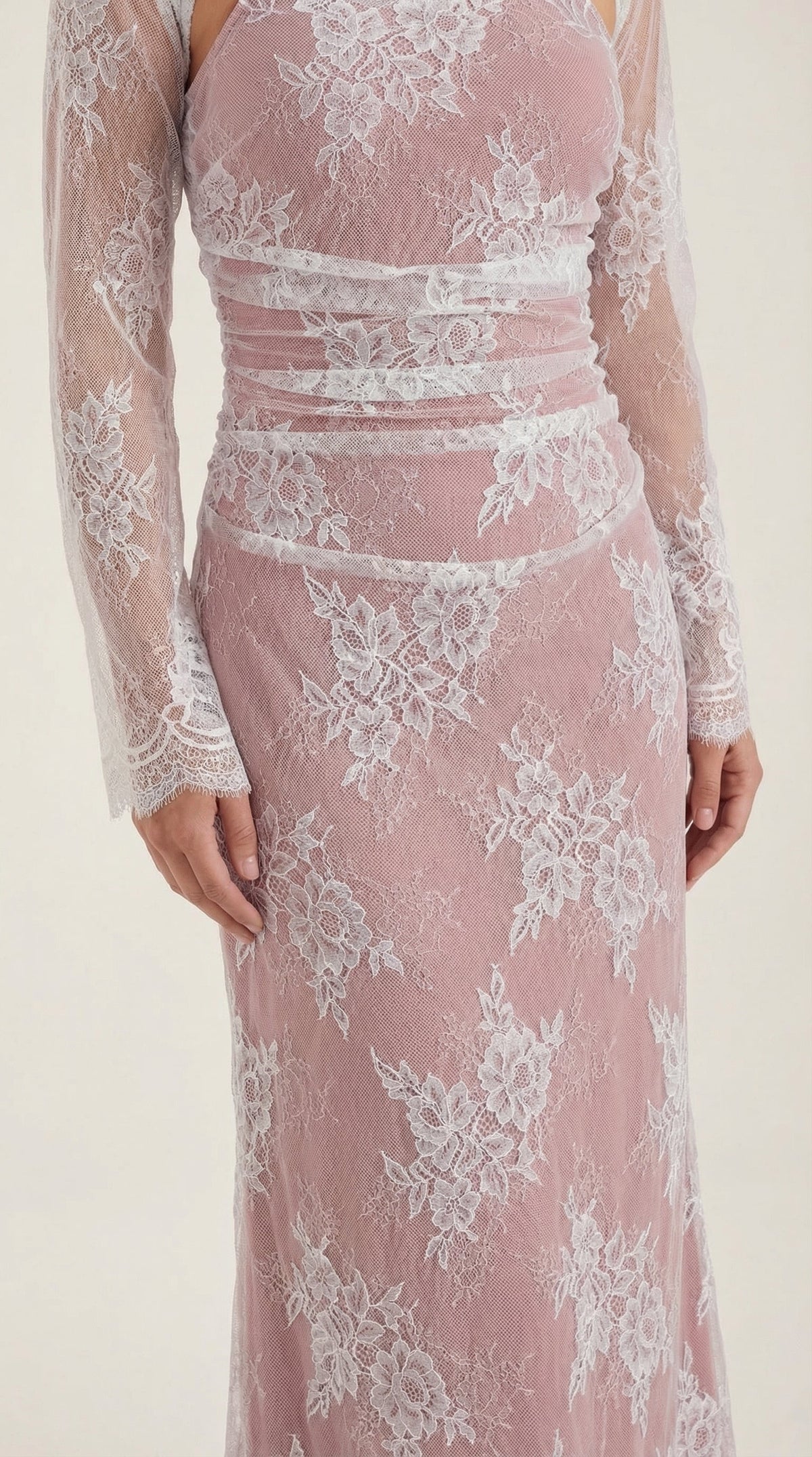 Vestido largo de encaje Nerissa