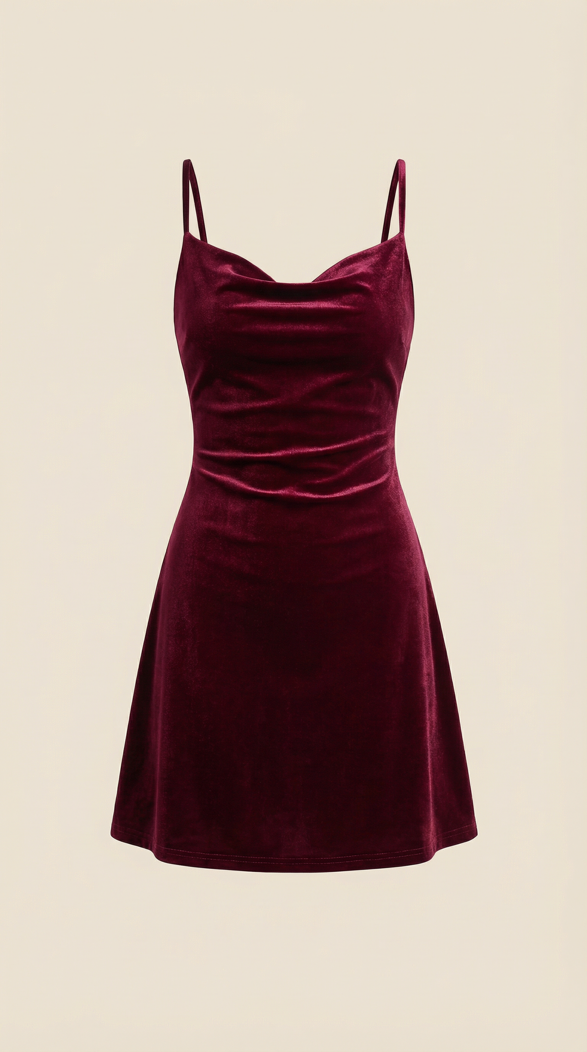 Vestido Verde Oliva de Tirantes Cortos