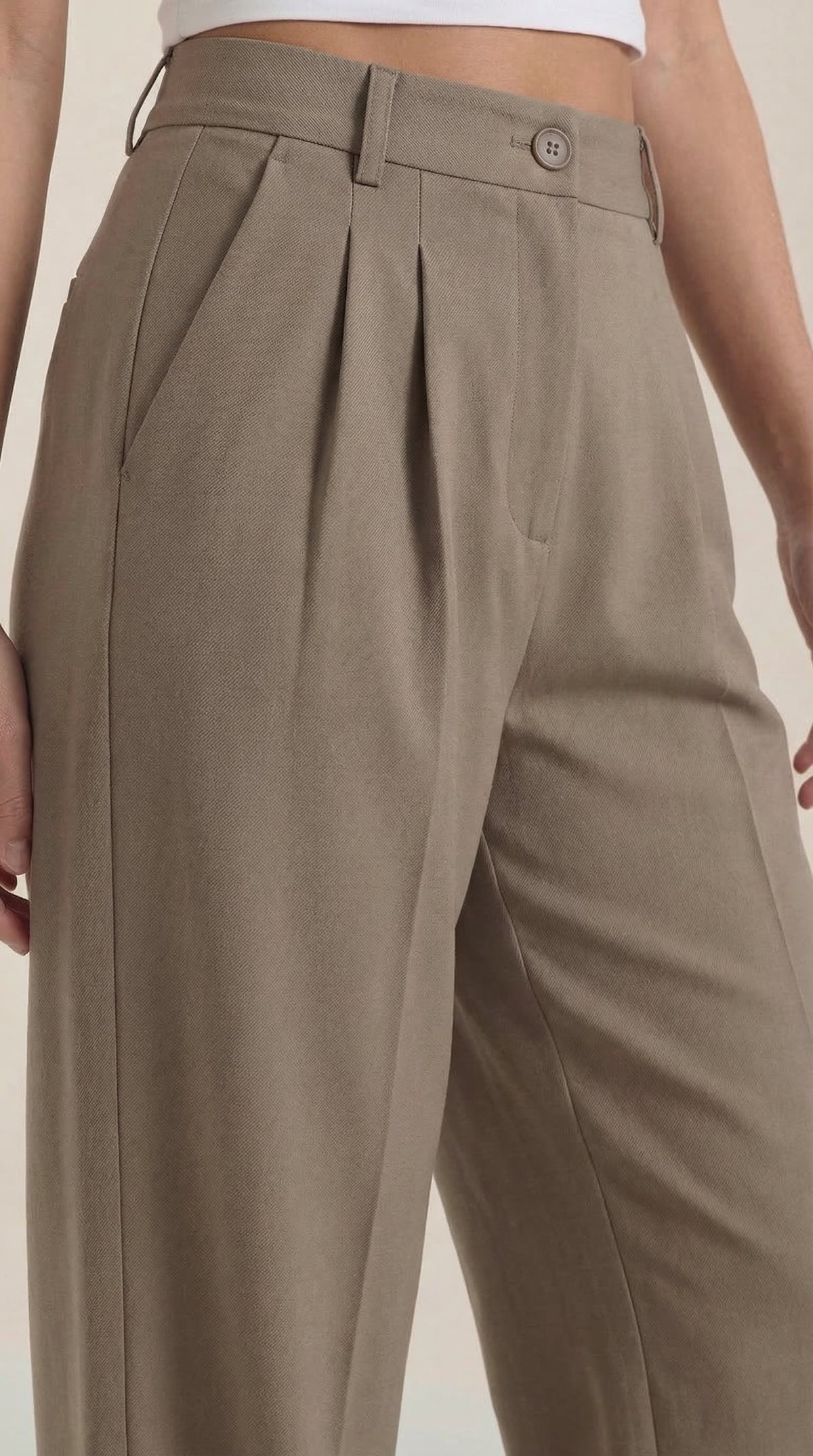 Pantalones de oficina Rebecca de pierna ancha