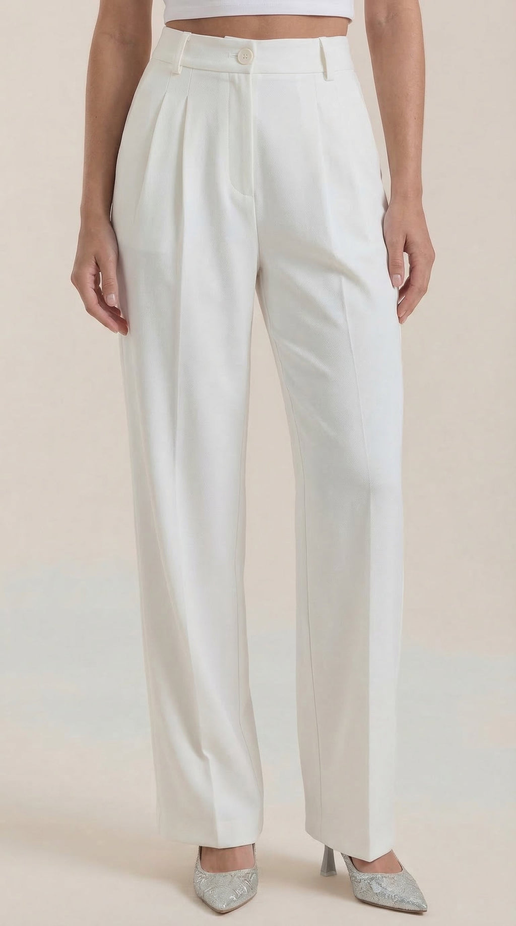 Pantalones de oficina Rebecca de pierna ancha