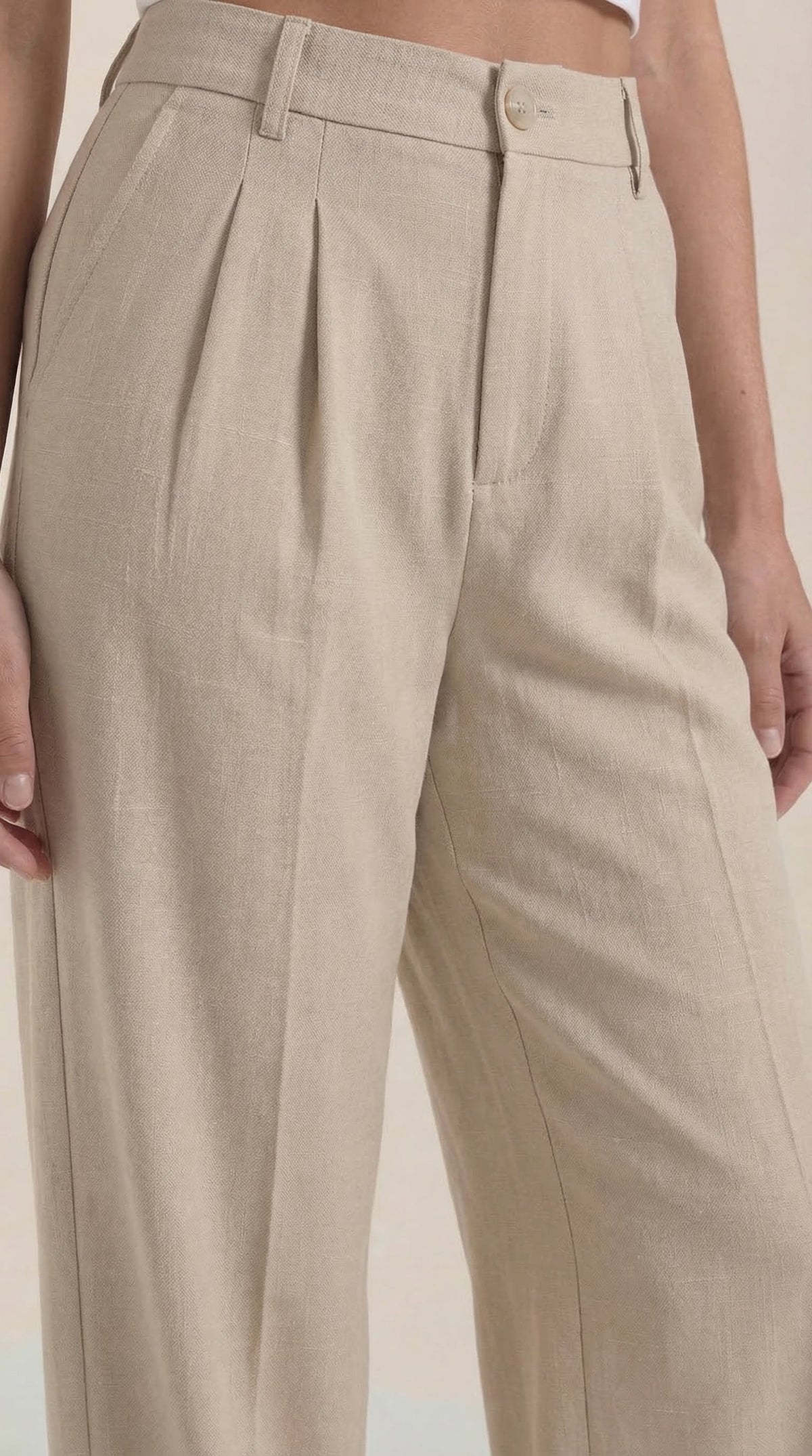 Pantalones de oficina Rebecca de pierna ancha