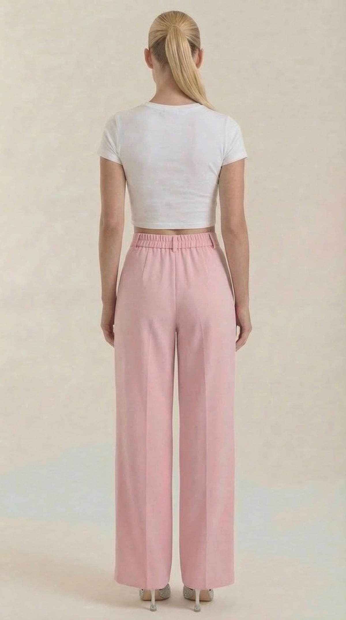 Pantalones de oficina Rebecca de pierna ancha