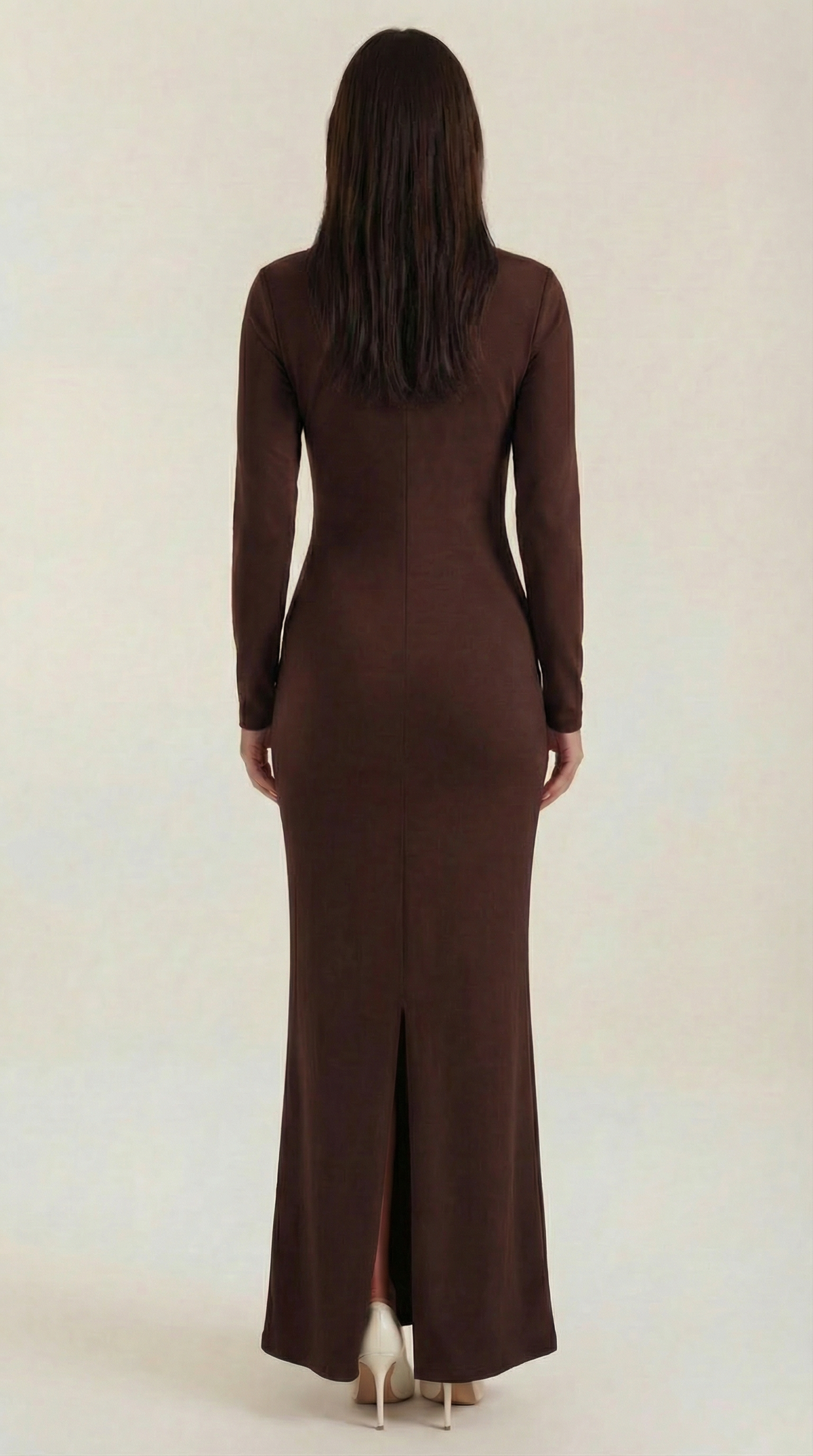 Roberta Langarm-Bodycon-Maxivestido