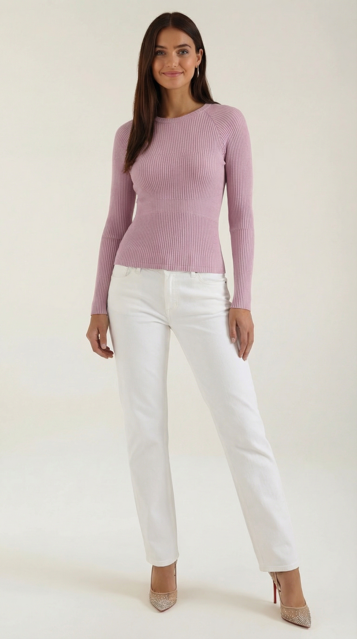 Blusa de Manga Larga Rizada Samantha
