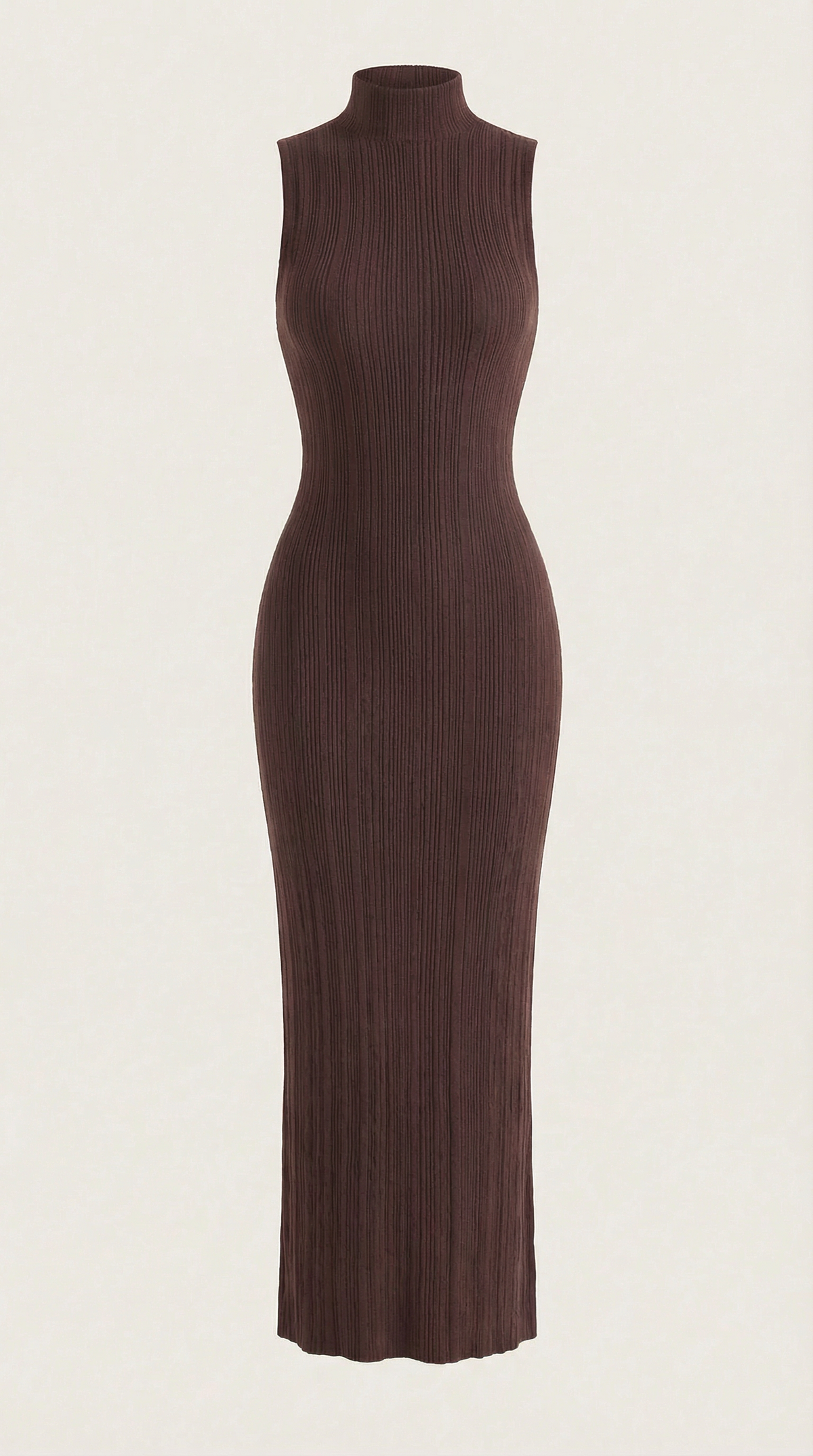Vestido midi ajustado de cuello alto Sonia
