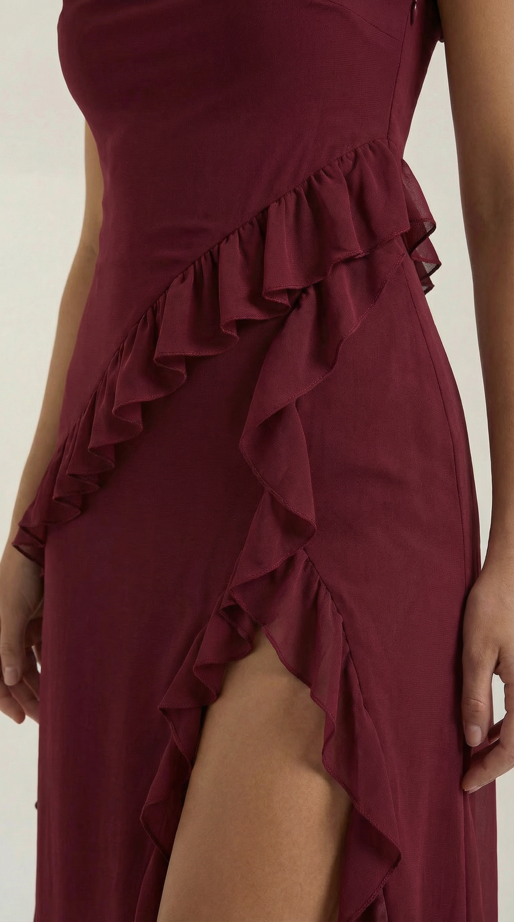 Maxi Vestido Susan con Detalles de Volantes