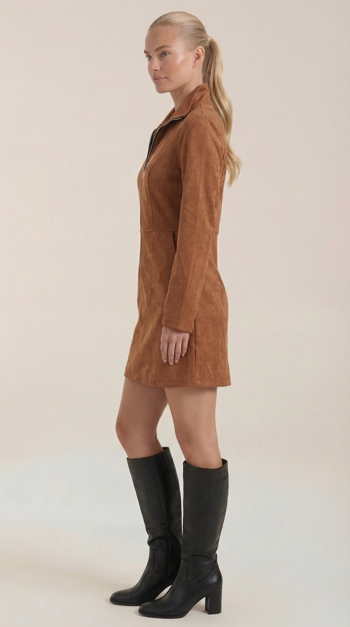Corto Vestido Tamara con Cremallera Delantera