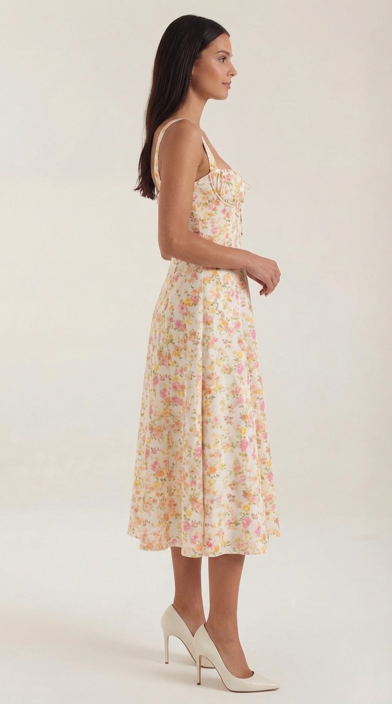 Vestido Midi Julia - Alta Calidad