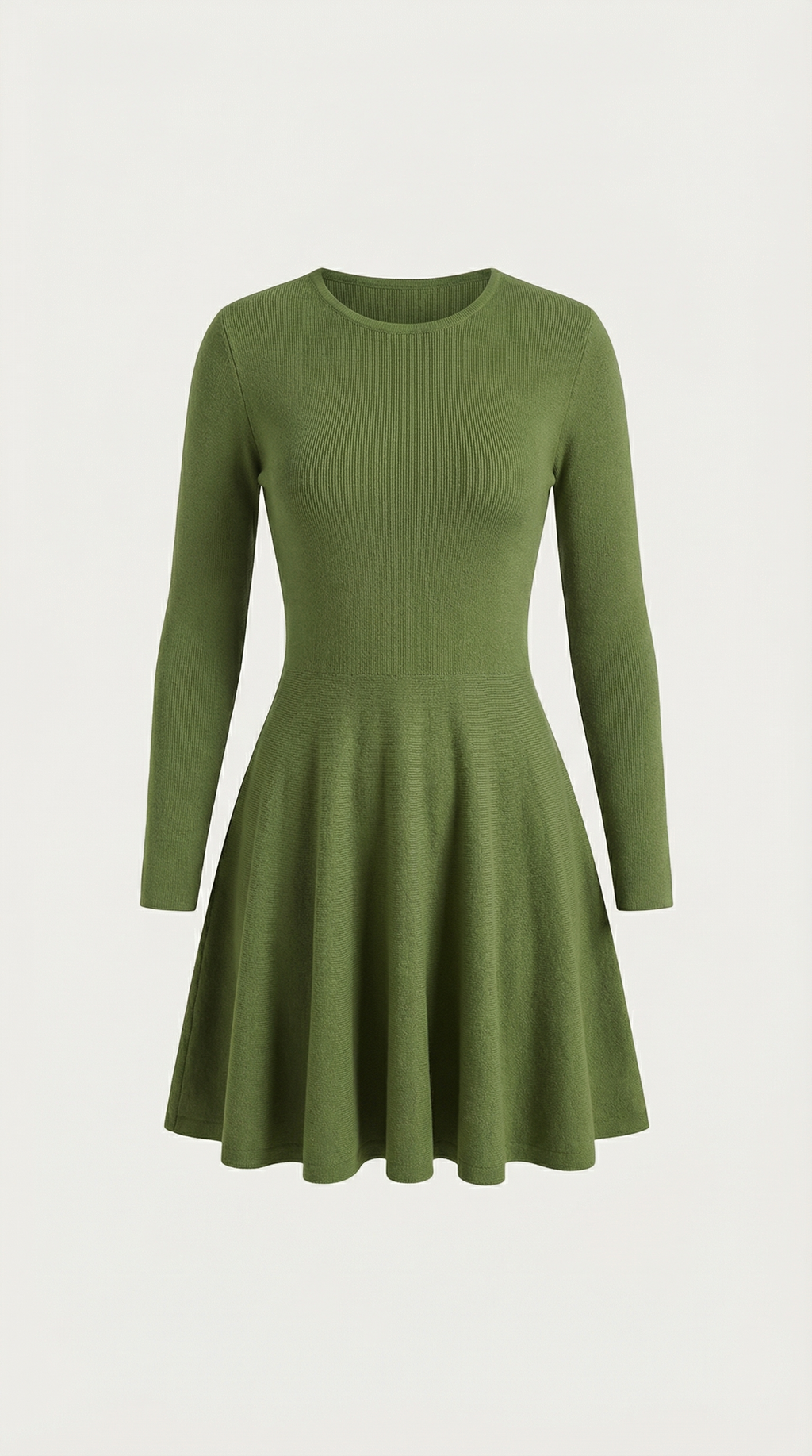 Tiffany Plisado Mini Vestido de Mangas Largas