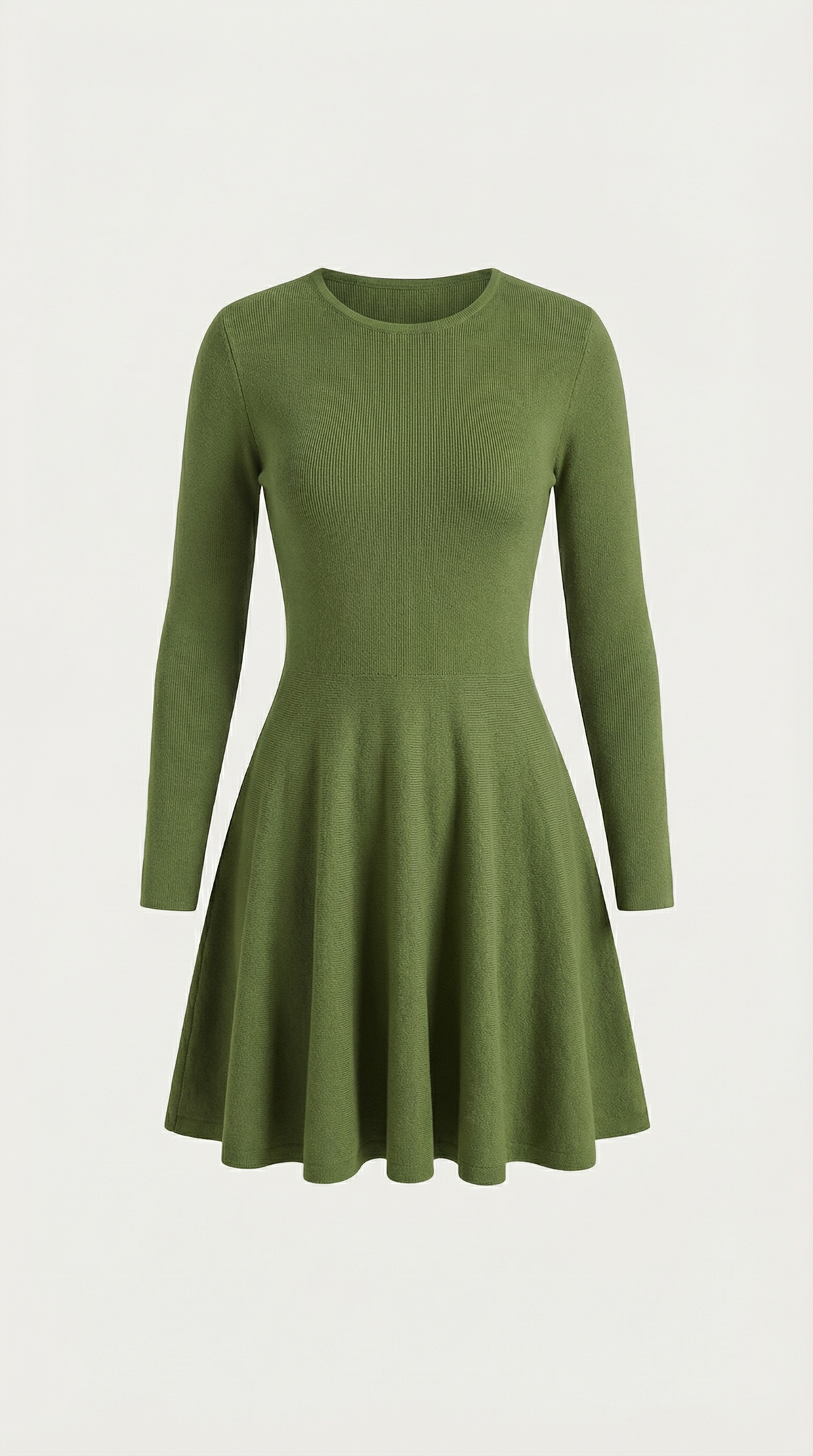 Tiffany Plisado Mini Vestido de Mangas Largas