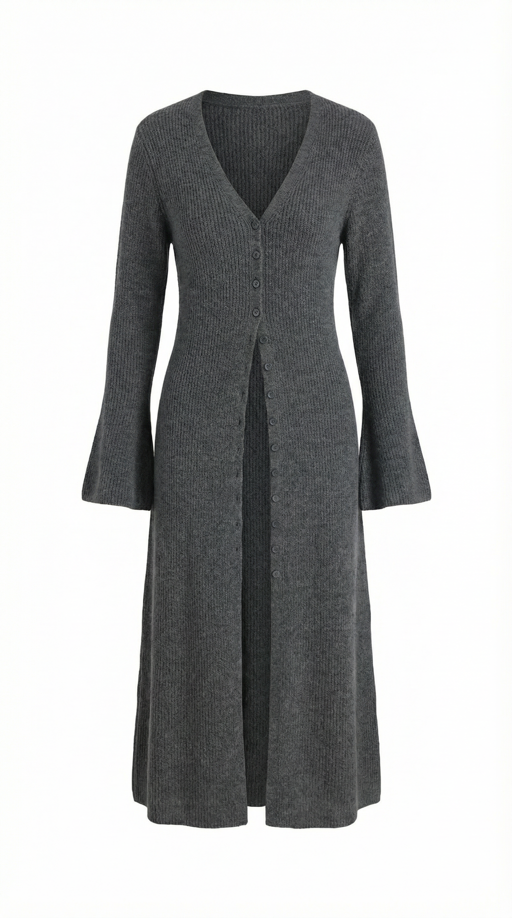 Cárdigan Maxi de Punto 'Valerie' con Escote en Forma de V