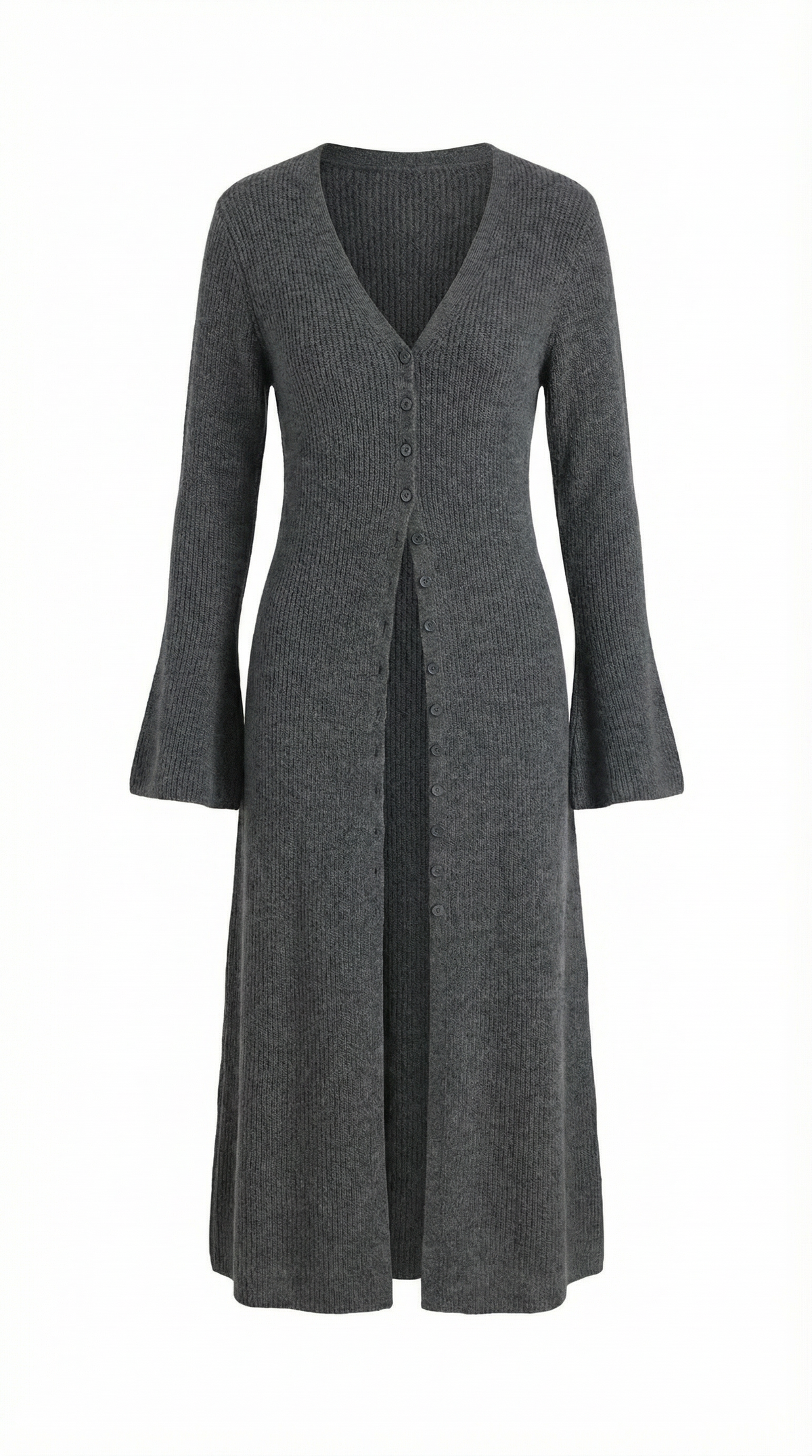Cárdigan Maxi de Punto 'Valerie' con Escote en Forma de V