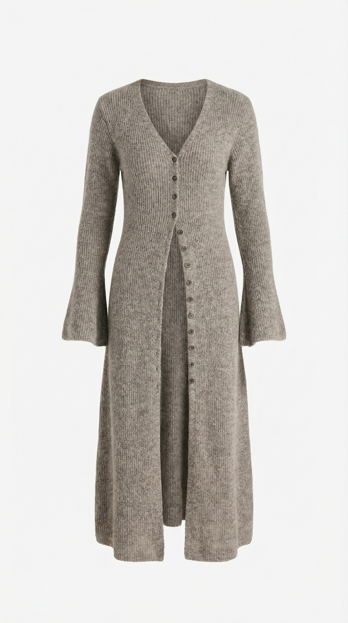 Cárdigan Maxi de Punto 'Valerie' con Escote en Forma de V