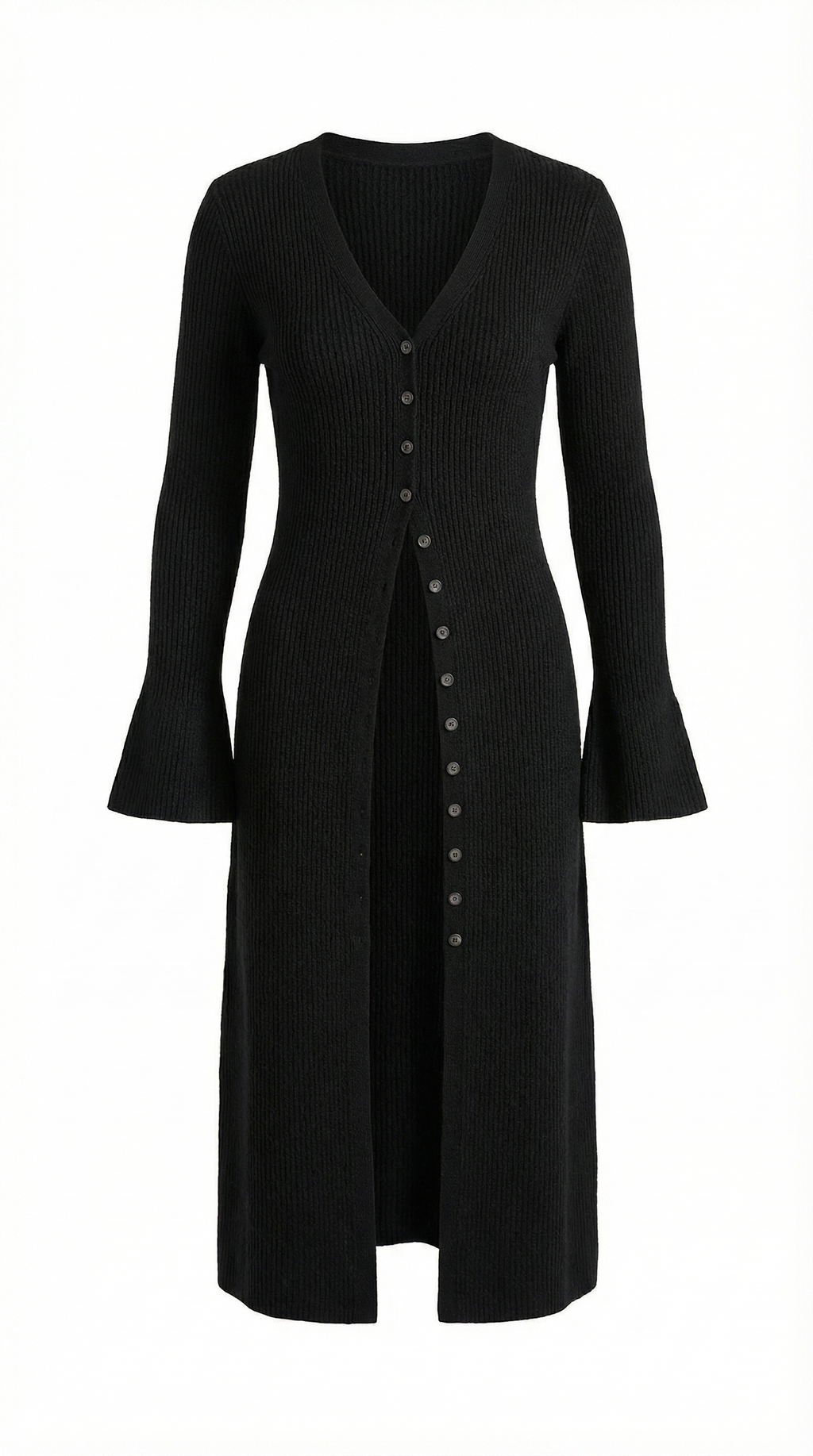 Cárdigan Maxi de Punto 'Valerie' con Escote en Forma de V