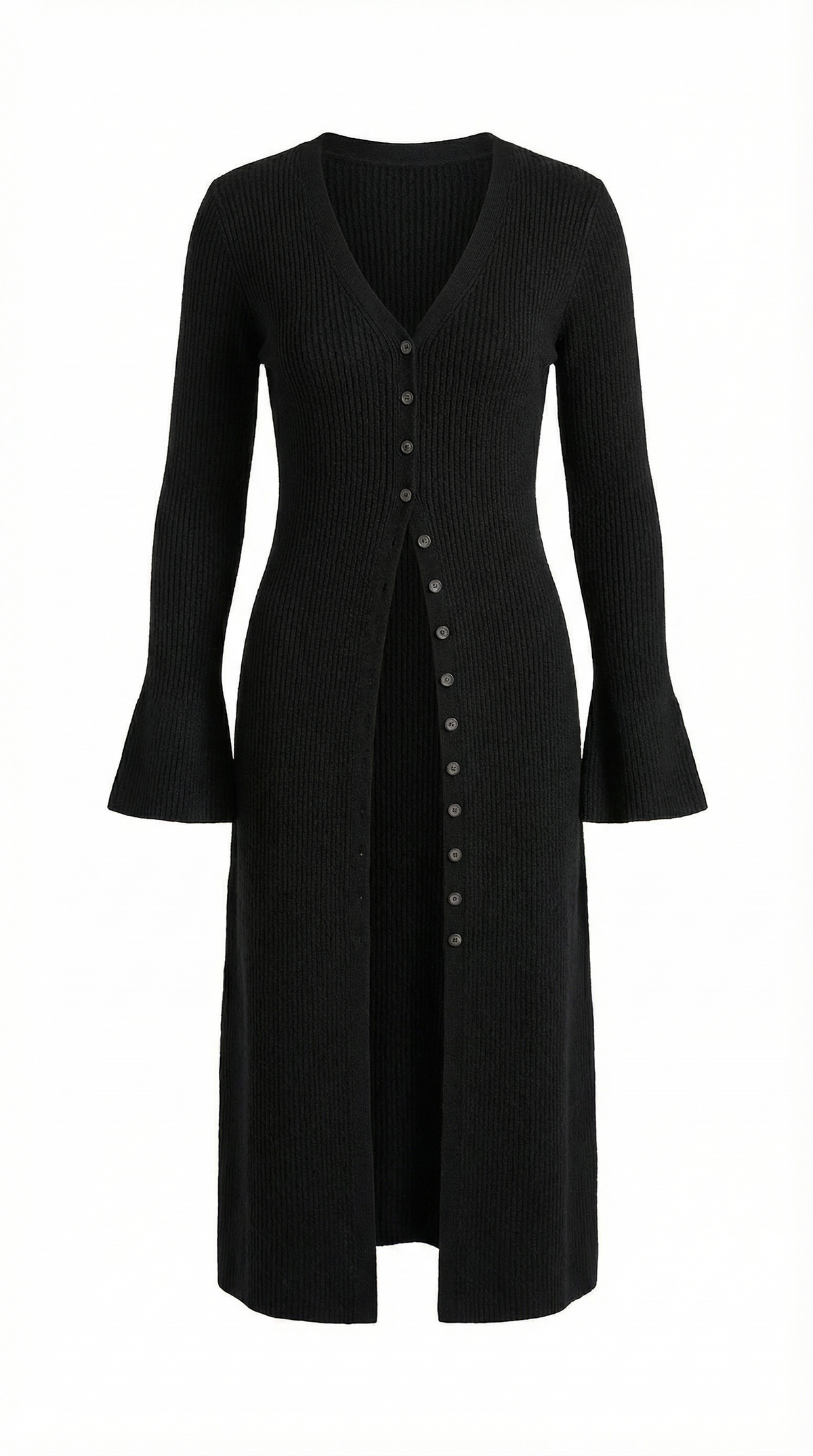 Cárdigan Maxi de Punto 'Valerie' con Escote en Forma de V