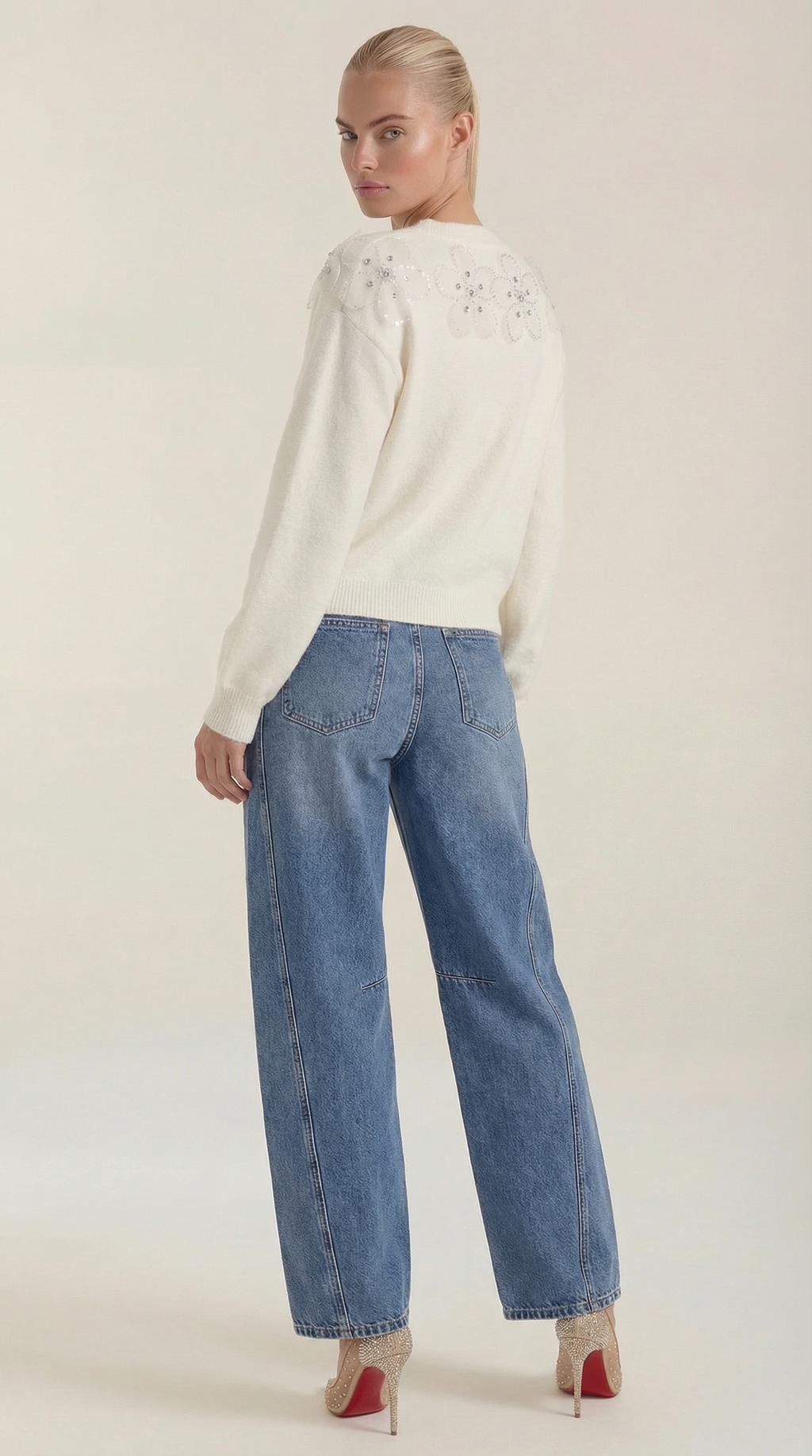 Jeans Vicki de Cintura Alta con Pierna Barrel