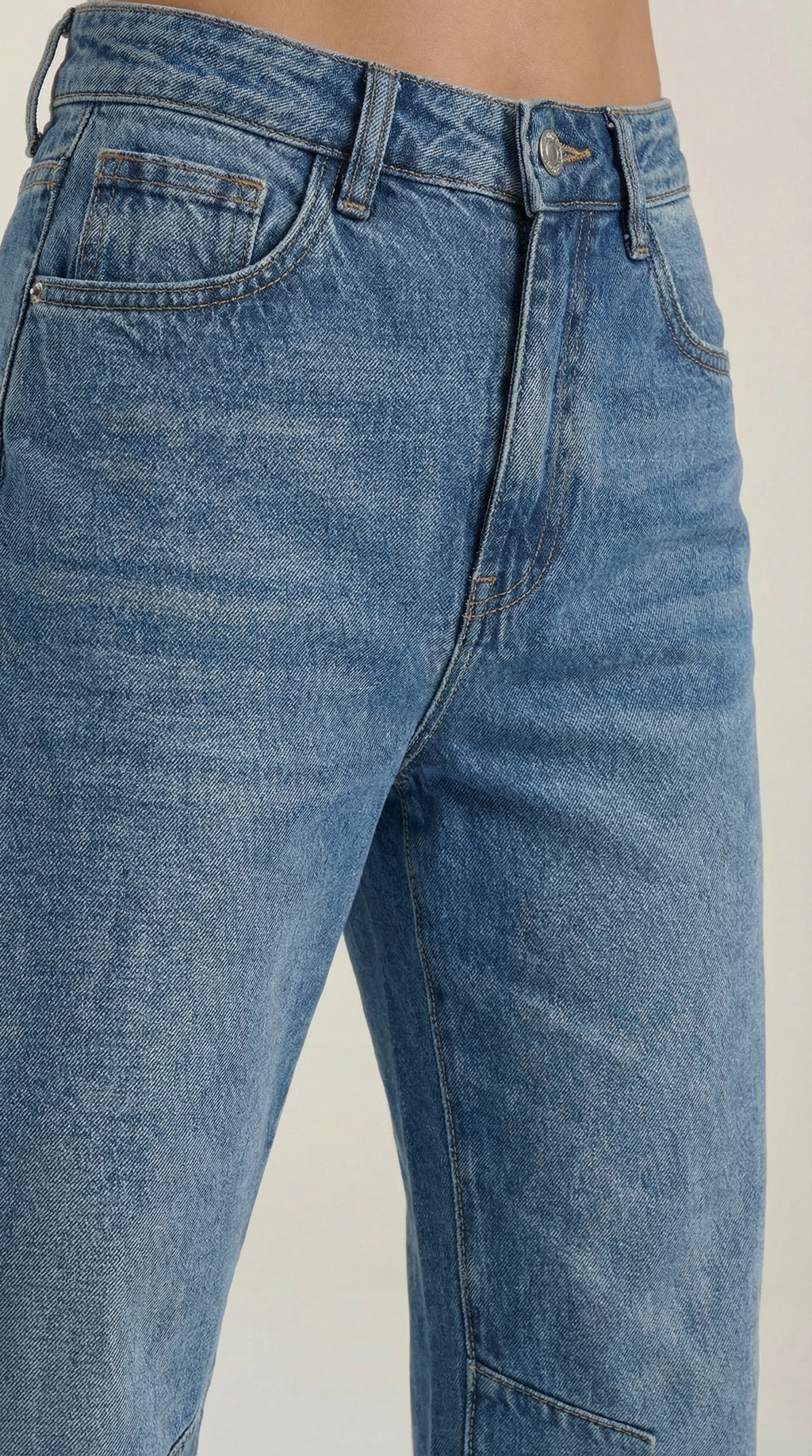 Jeans Vicki de Cintura Alta con Pierna Barrel