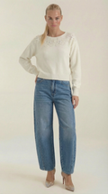 Jeans Vicki de Cintura Alta con Pierna Barrel