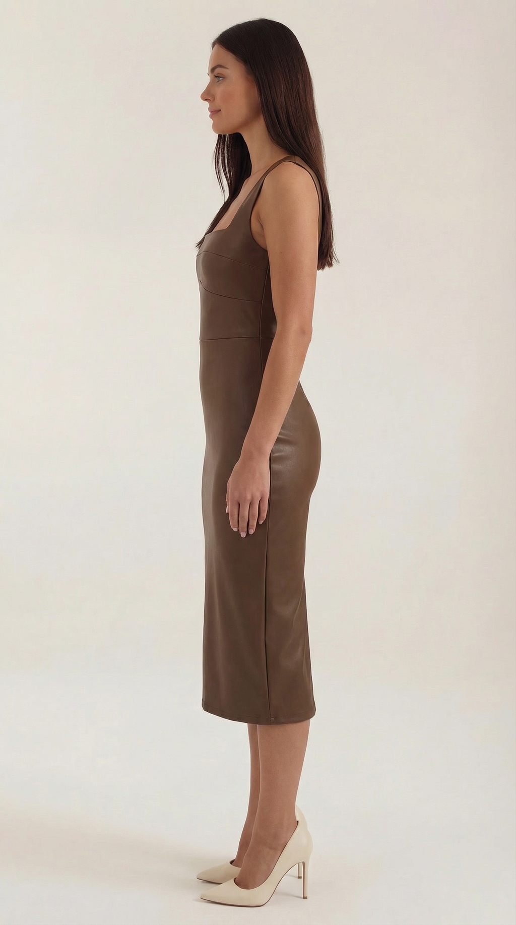 Vestido Bodycon Yvonne de Piel Sintética