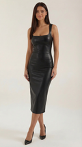 Vestido Bodycon Yvonne de Piel Sintética
