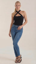 Top Halter Brianna con Tirantes en X