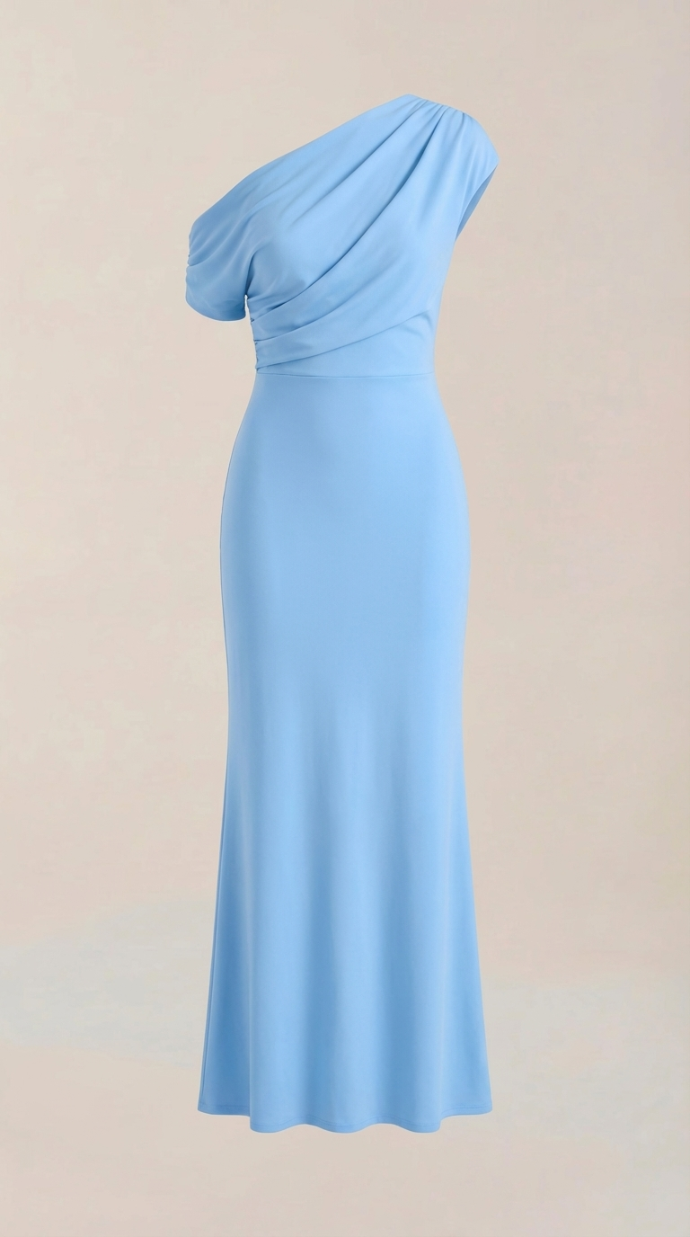 Candice Vestido Maxi de Un Solo Hombro