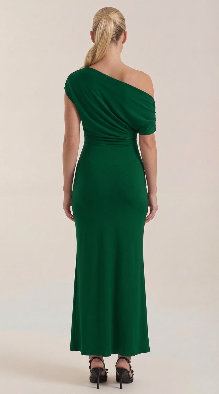 Candice Vestido Maxi de Un Solo Hombro