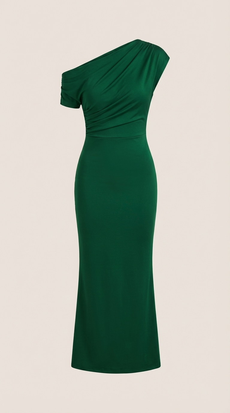 Candice Vestido Maxi de Un Solo Hombro