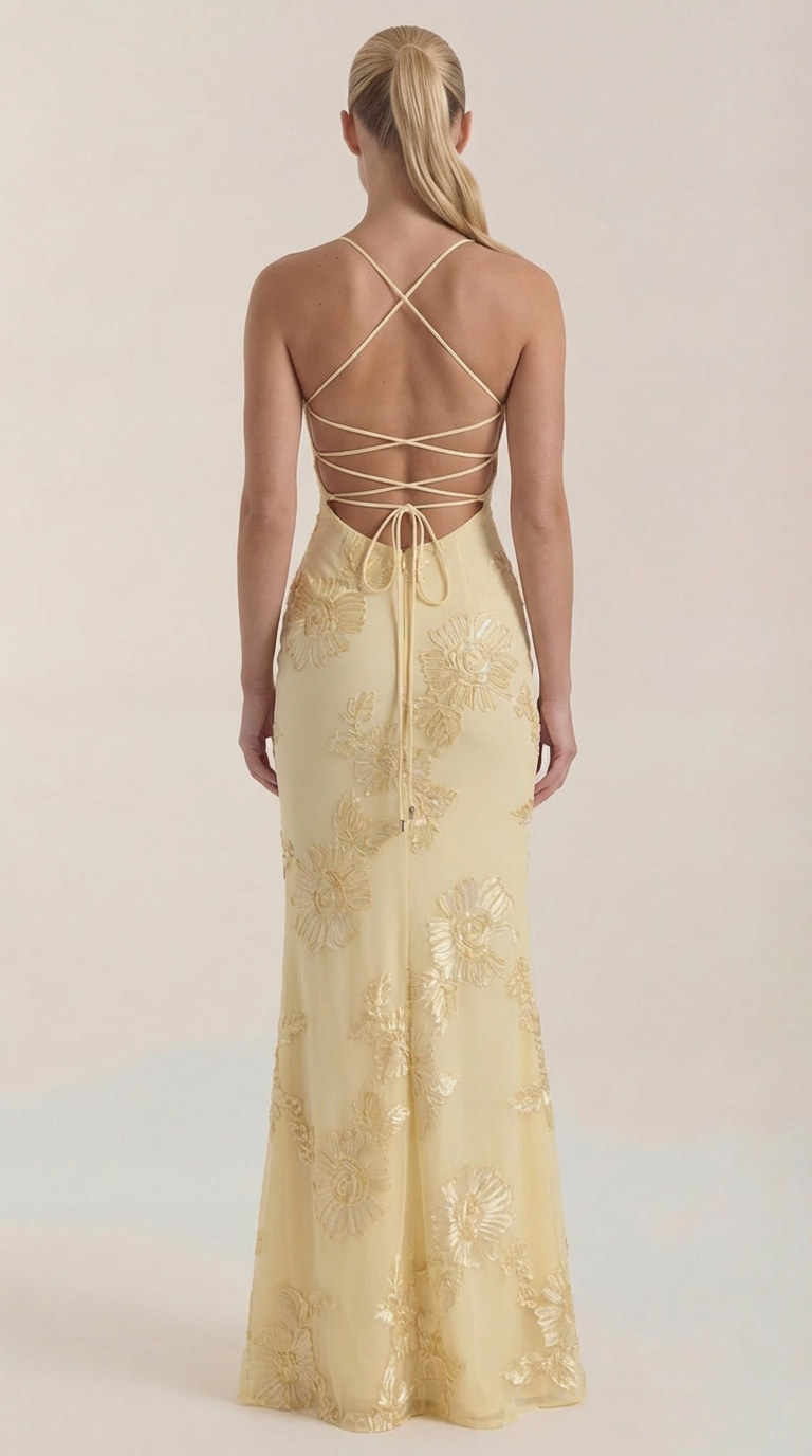 Vestido Maxi Corsé Floral Chantal
