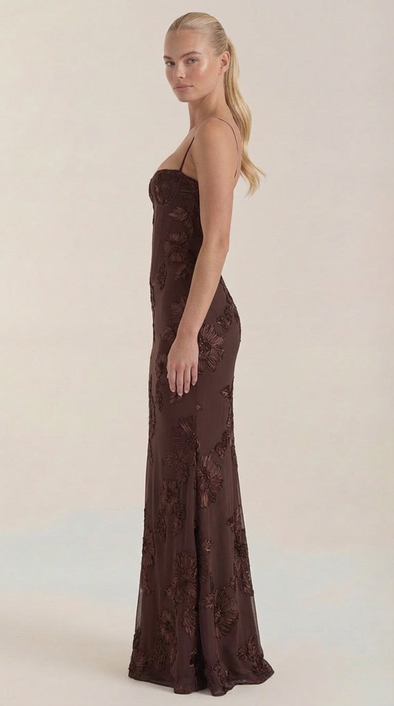 Vestido Maxi Corsé Floral Chantal