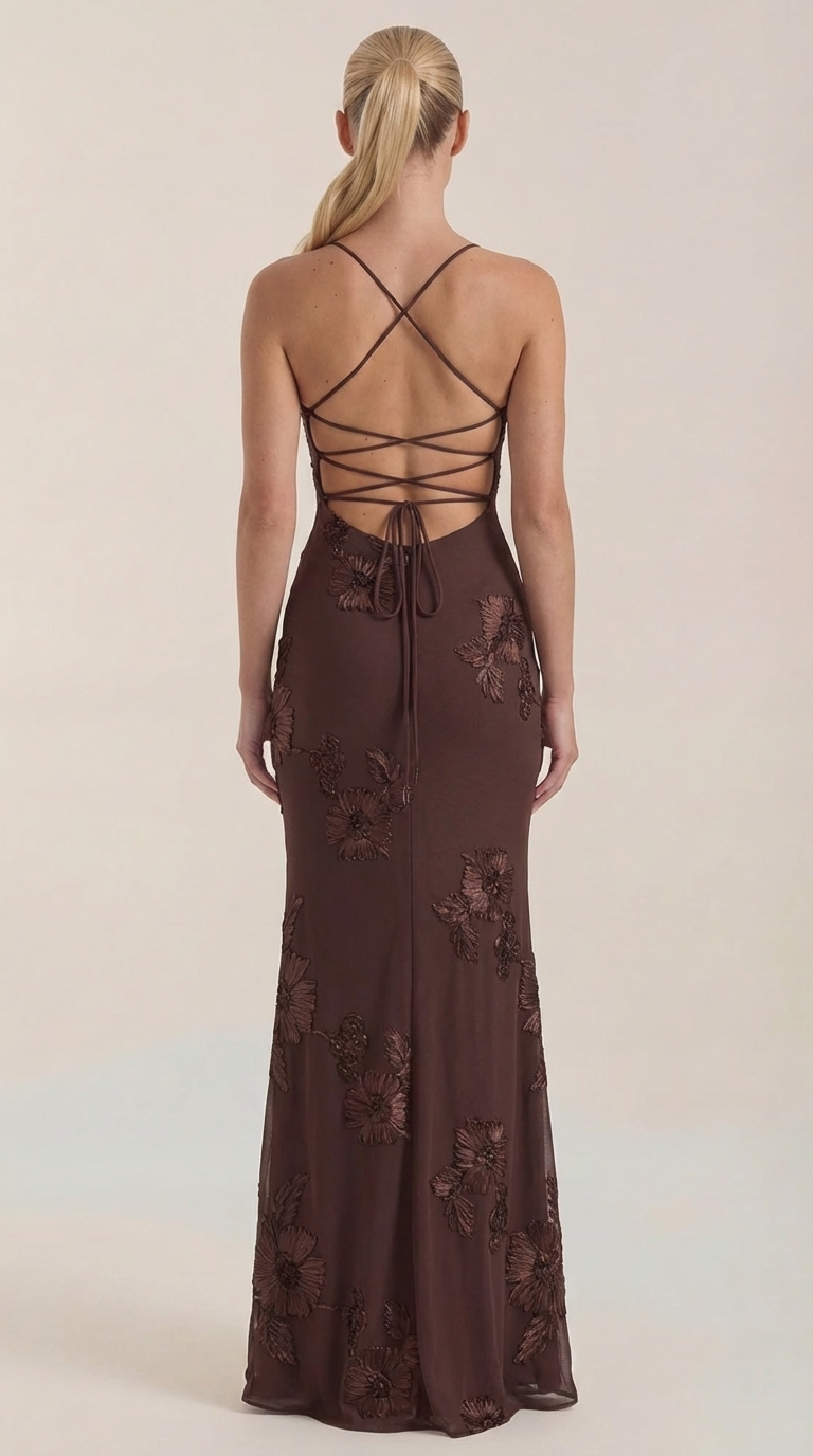Vestido Maxi Corsé Floral Chantal