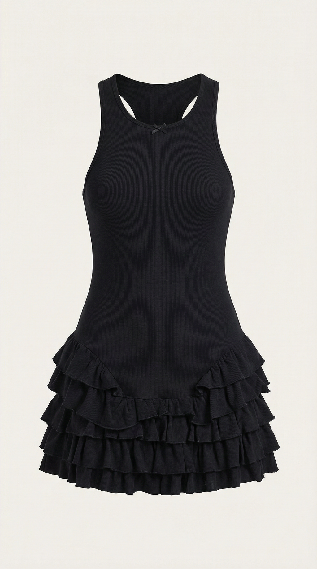 Gwen Mini Vestido con Detalles de Volantes
