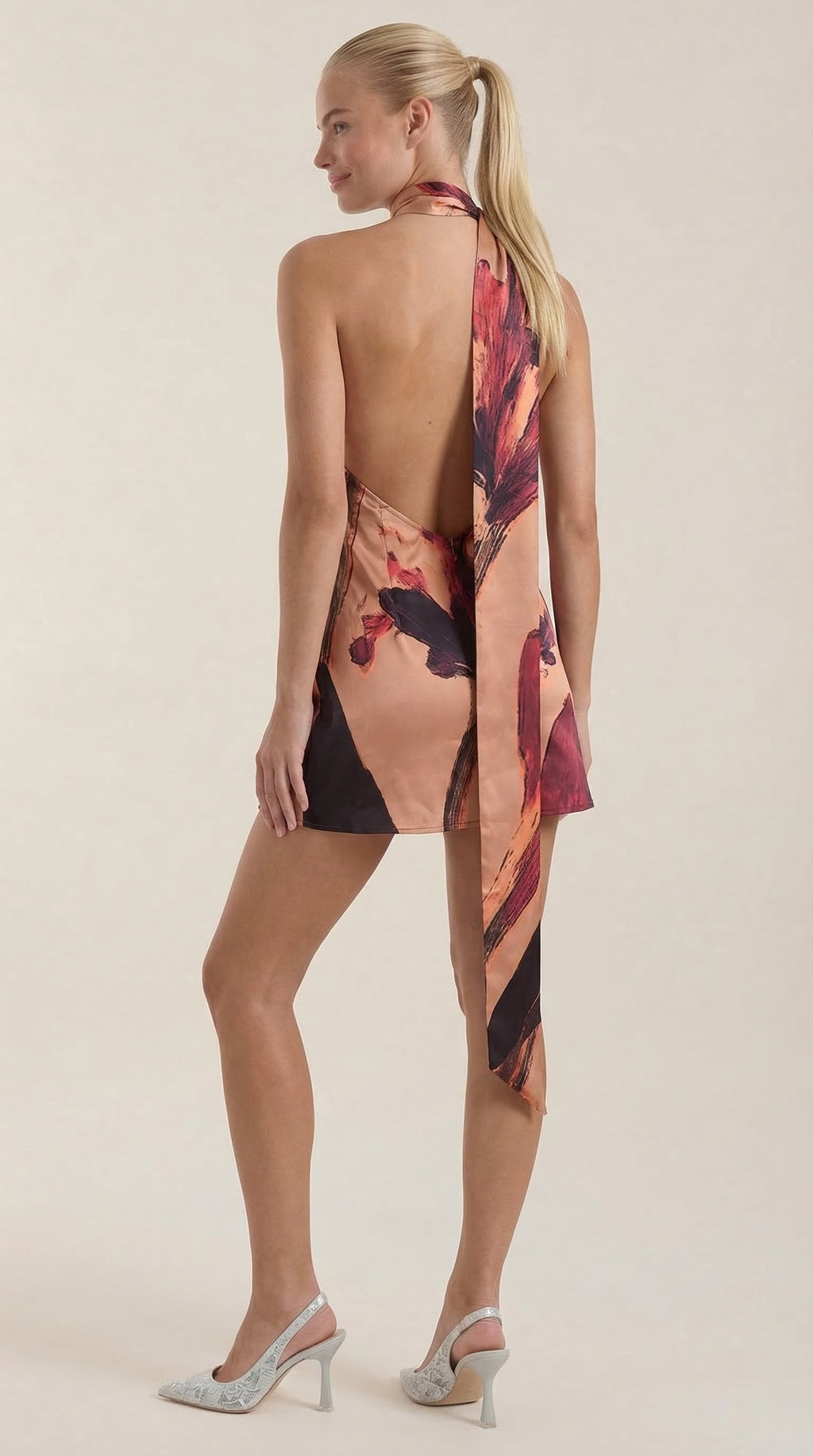 Hattie Vestido Corto de Un Solo Hombro