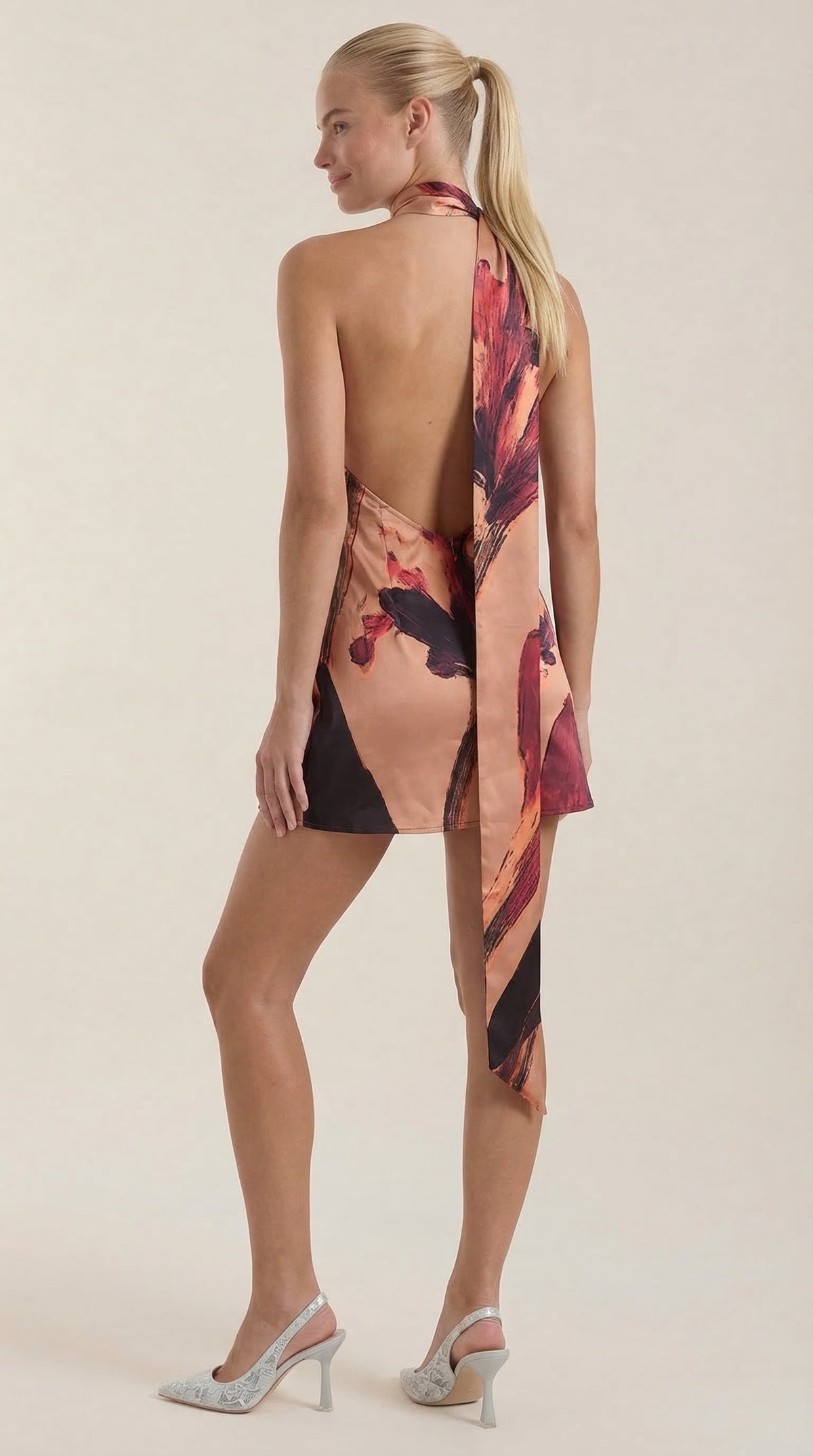 Hattie Vestido Corto de Un Solo Hombro