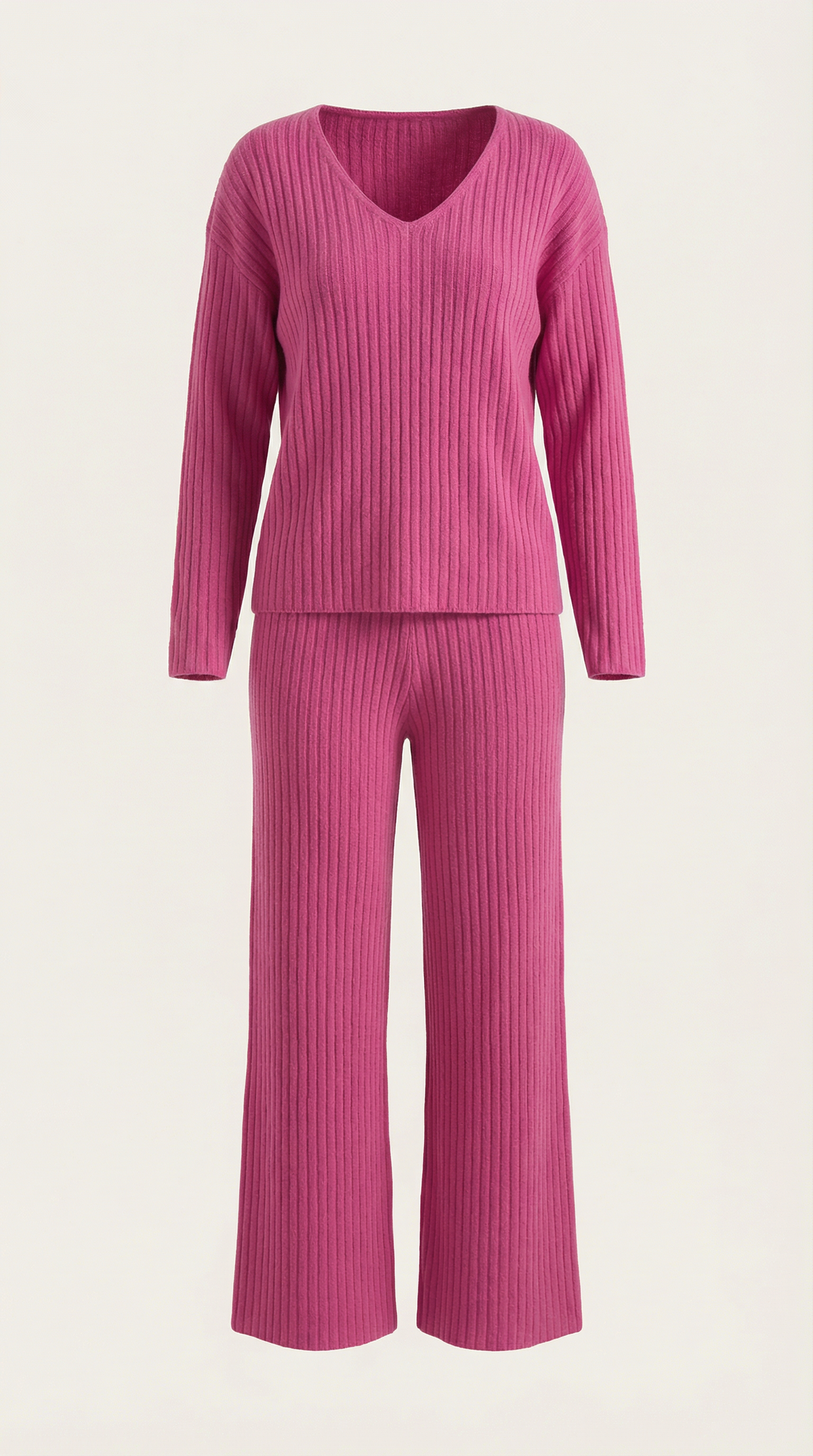 Conjunto de Punto Matilda con Escote en V