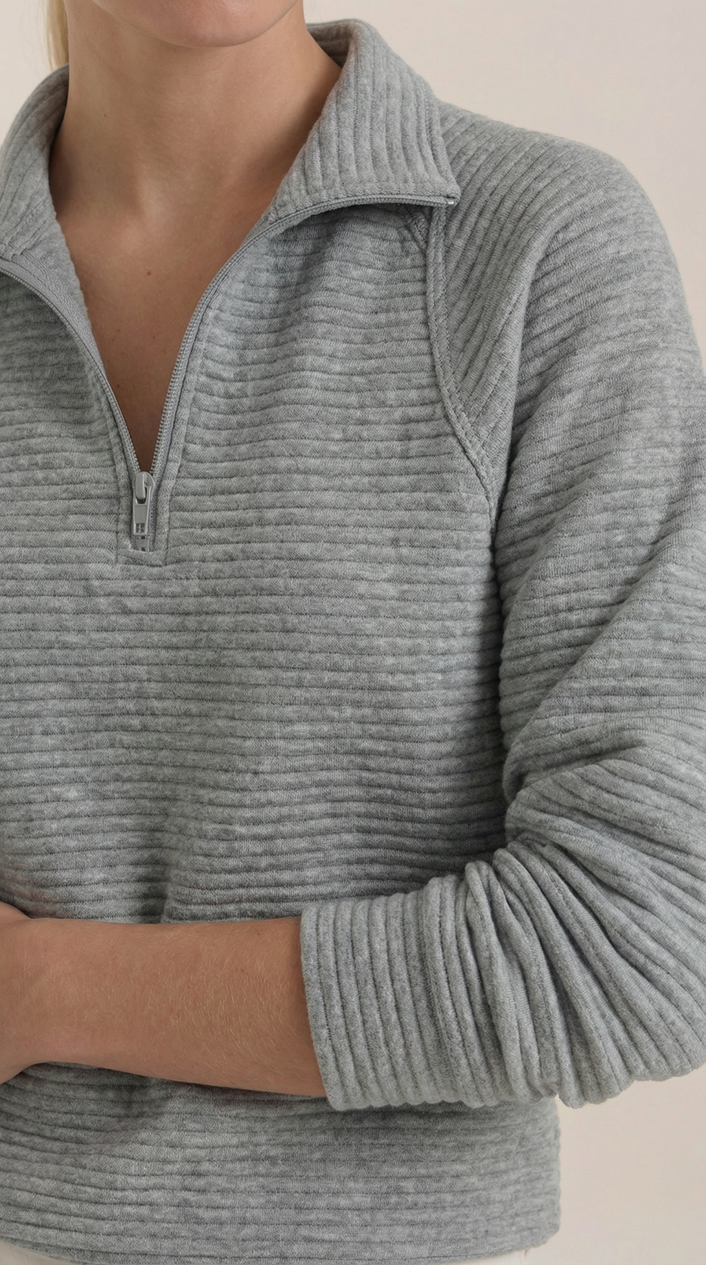 Melinda Quarter-Zip Polo Pullover
