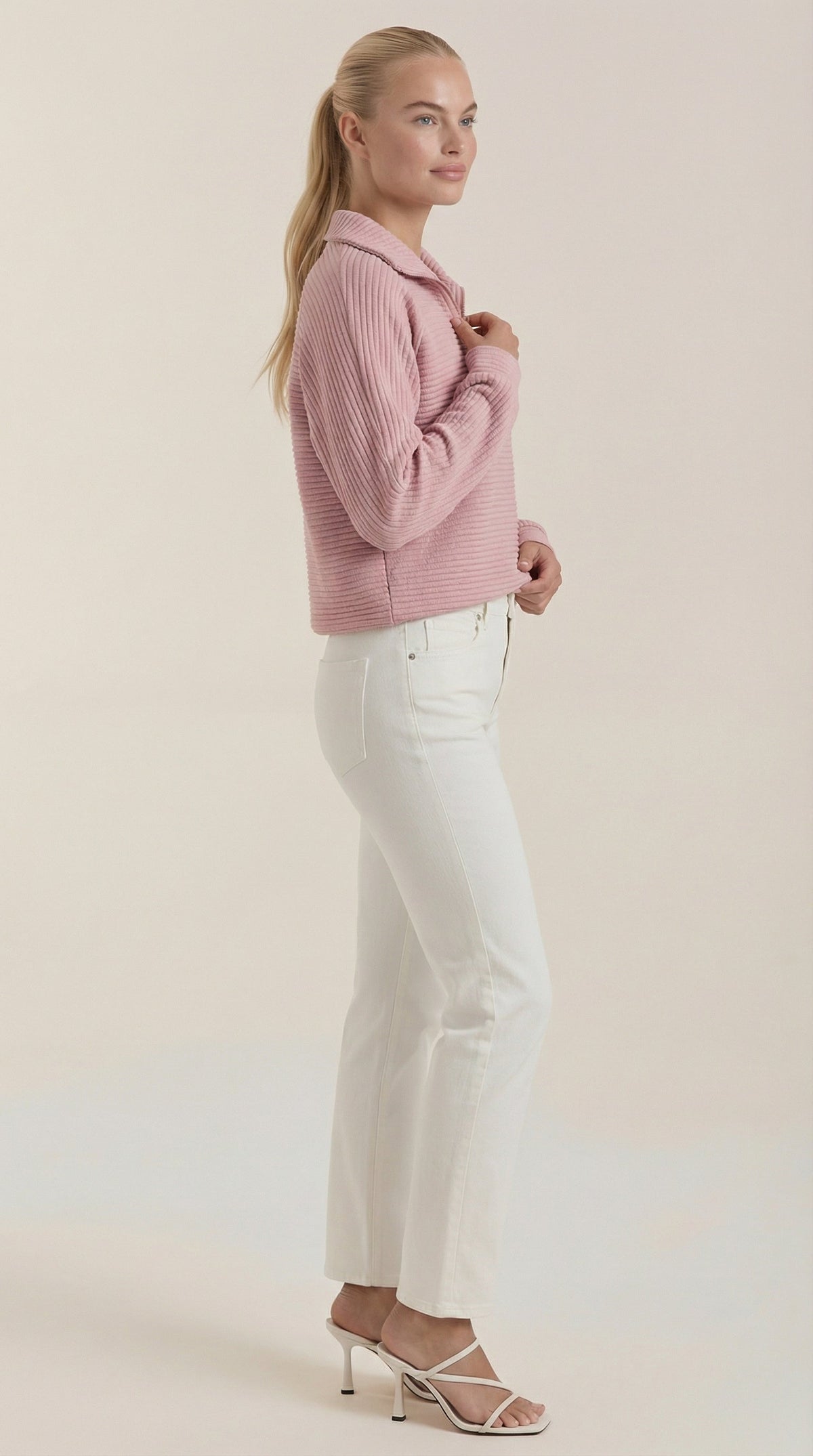 Melinda Quarter-Zip Polo Pullover