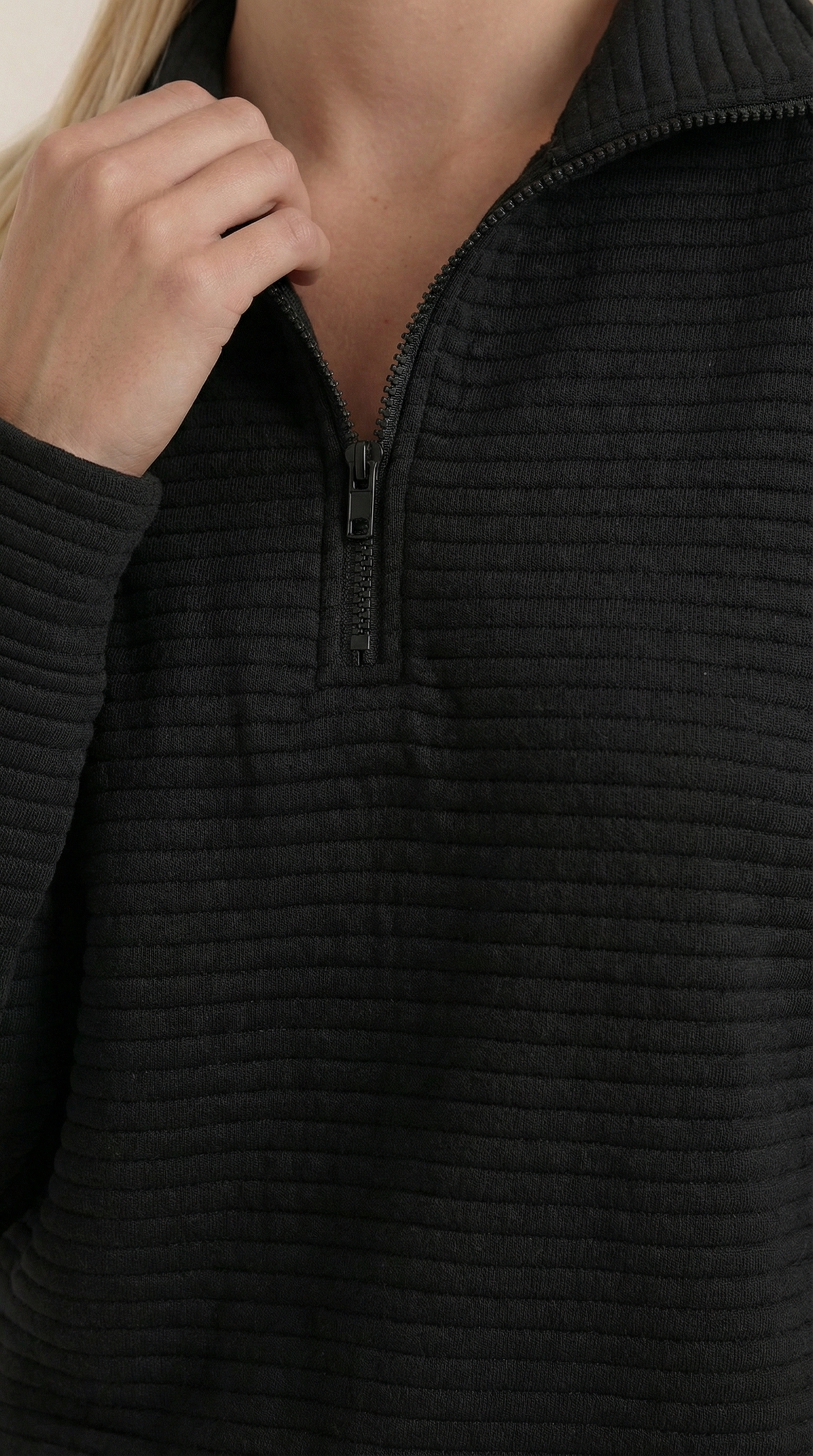 Melinda Quarter-Zip Polo Pullover